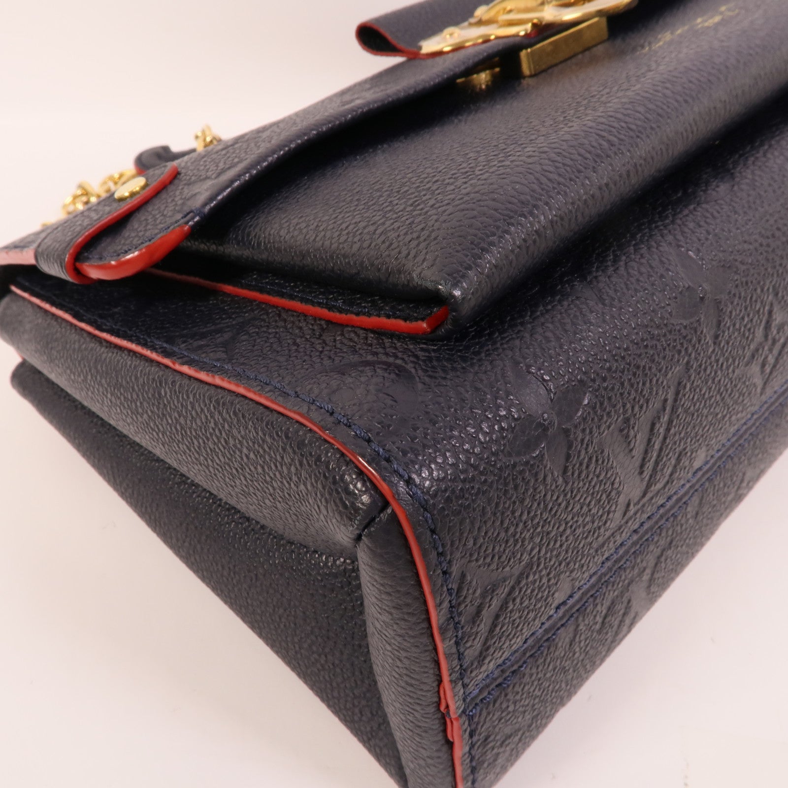 LOUIS VUITTON Monogram Boite Chapeau Souple金扣肩背袋棕色