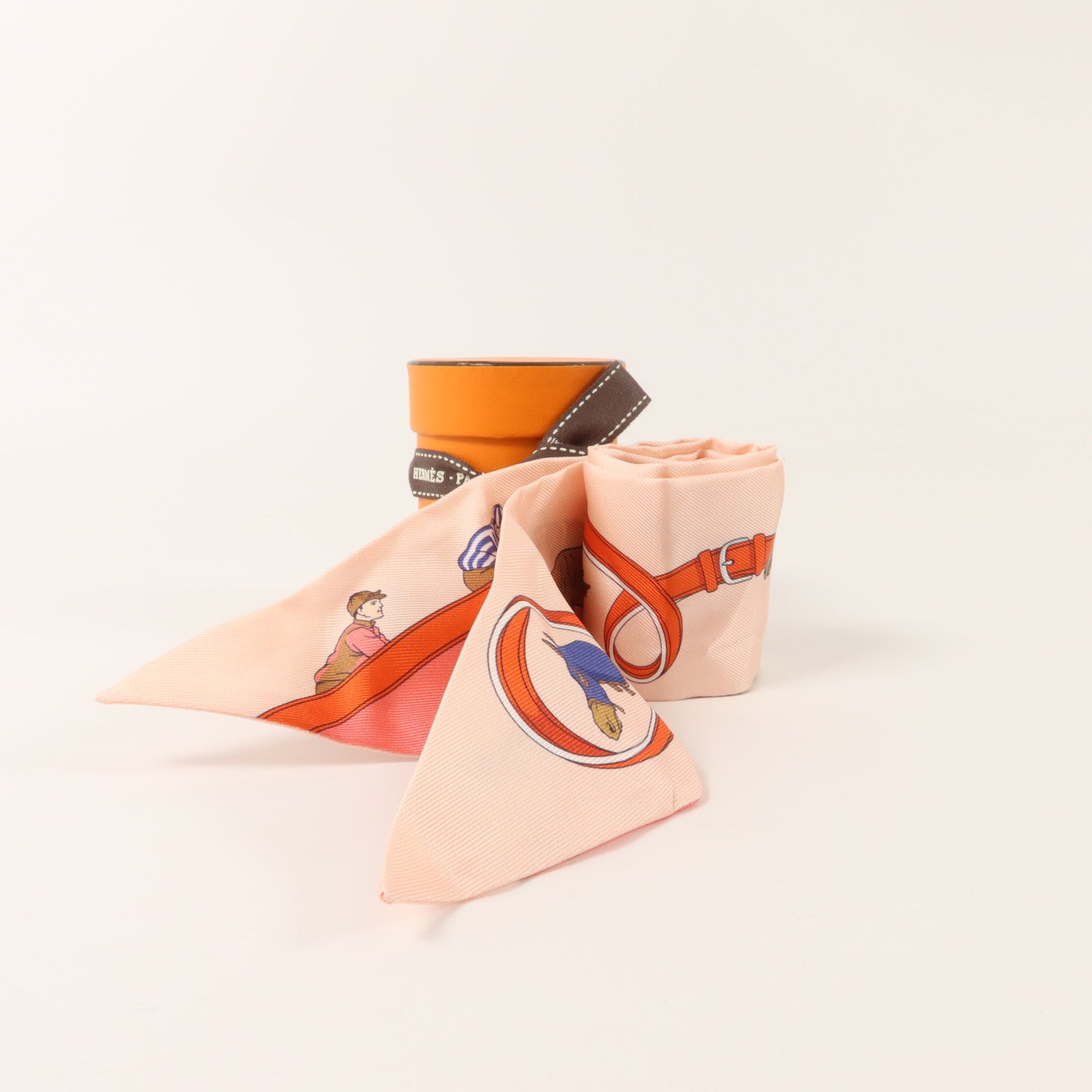 HERMES 絲質Twilly絲巾