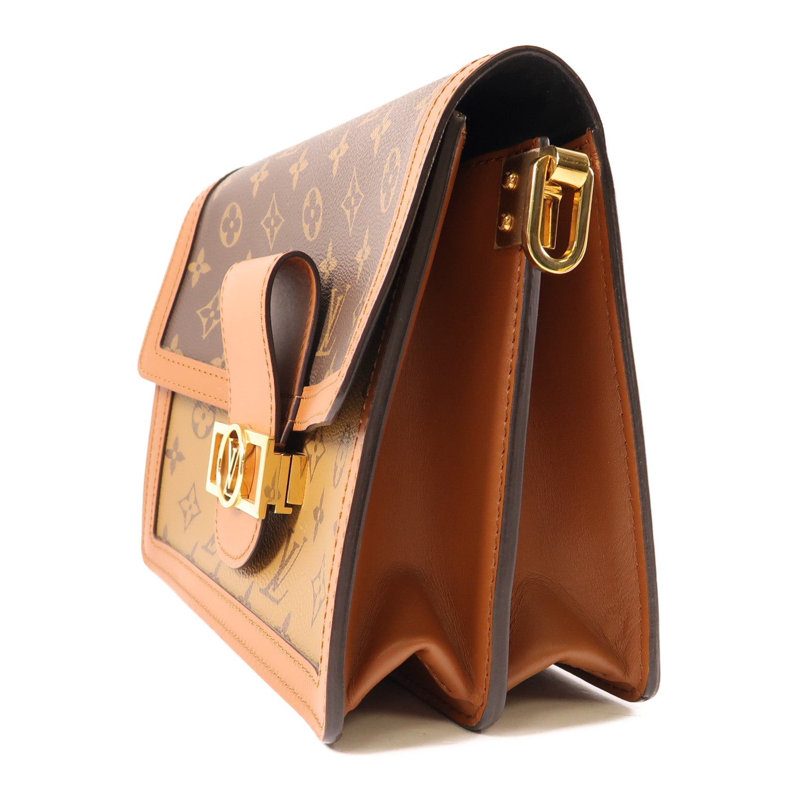 LOUIS VUITTON LV GHW Loop 2 Way Shoulder Bag M81098 Monogram Brown