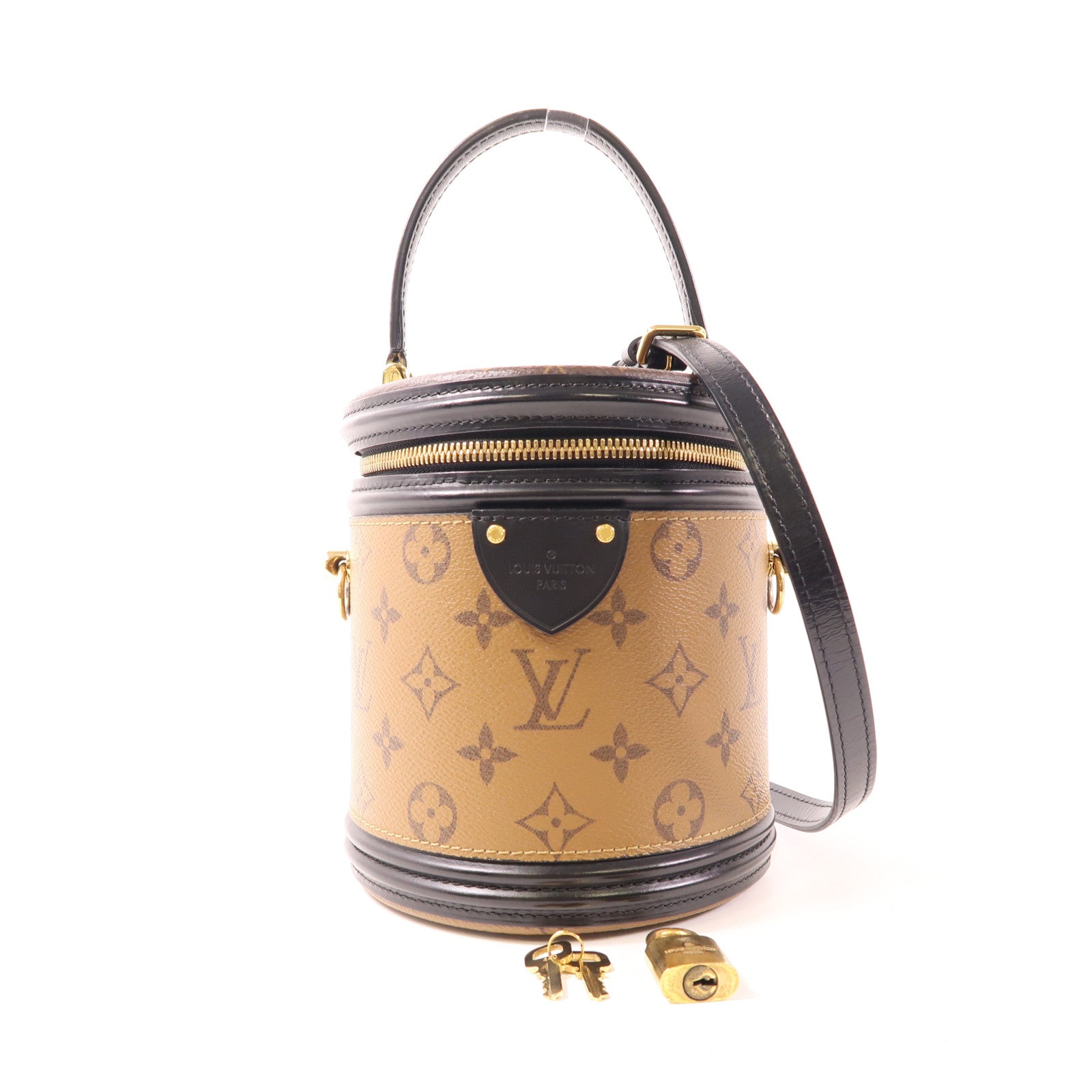 LOUIS VUITTON 【激減優惠】Monogram Reverse Cannes金扣手挽肩背兩用袋