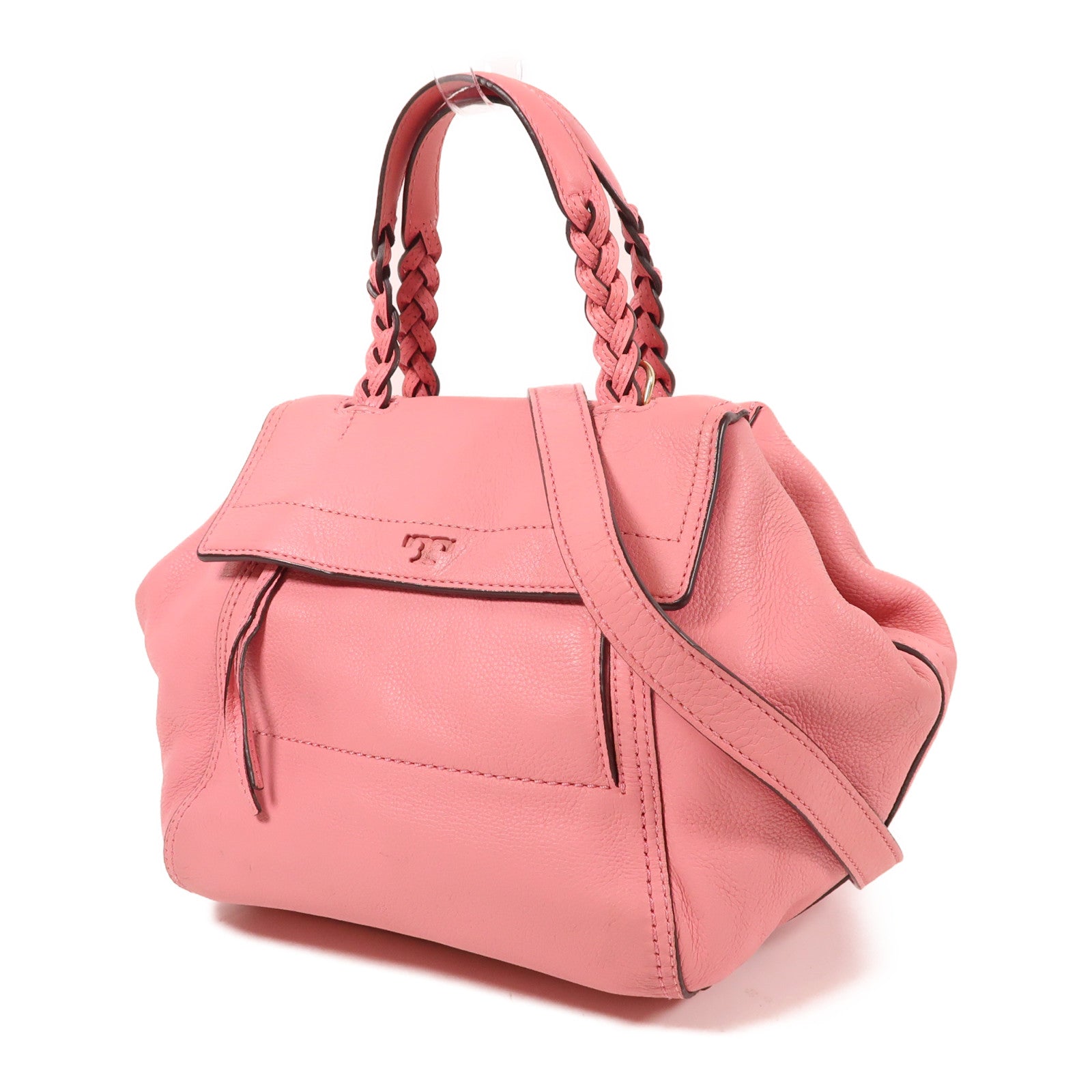 Tory Burch 牛皮皮革2 Way Shoulder金扣手挽肩背兩用袋