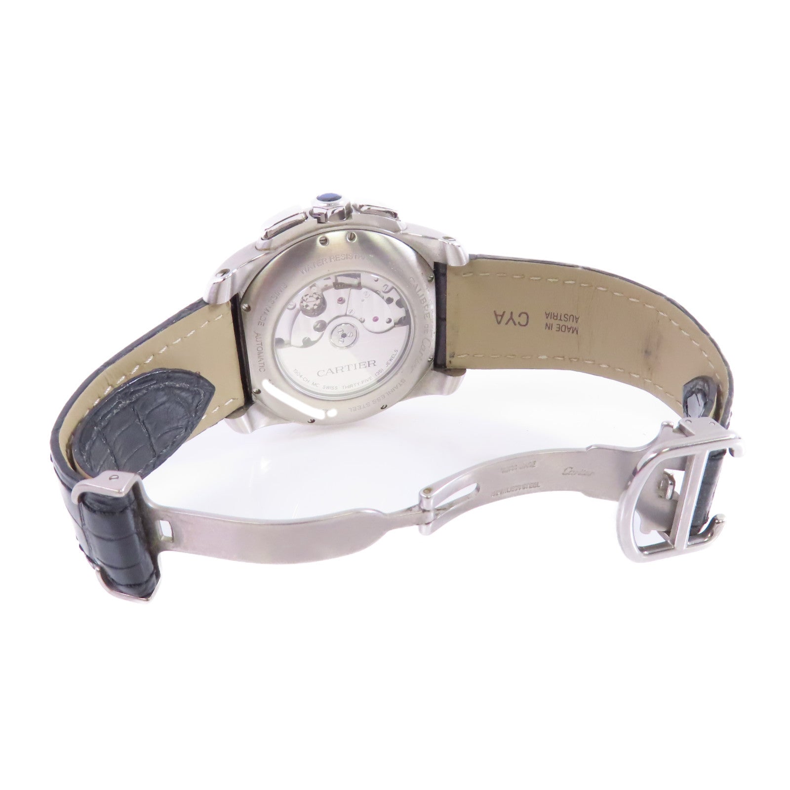 CARTIER Calibre de Automatic Watch Stainless Steel W7100046 Silver