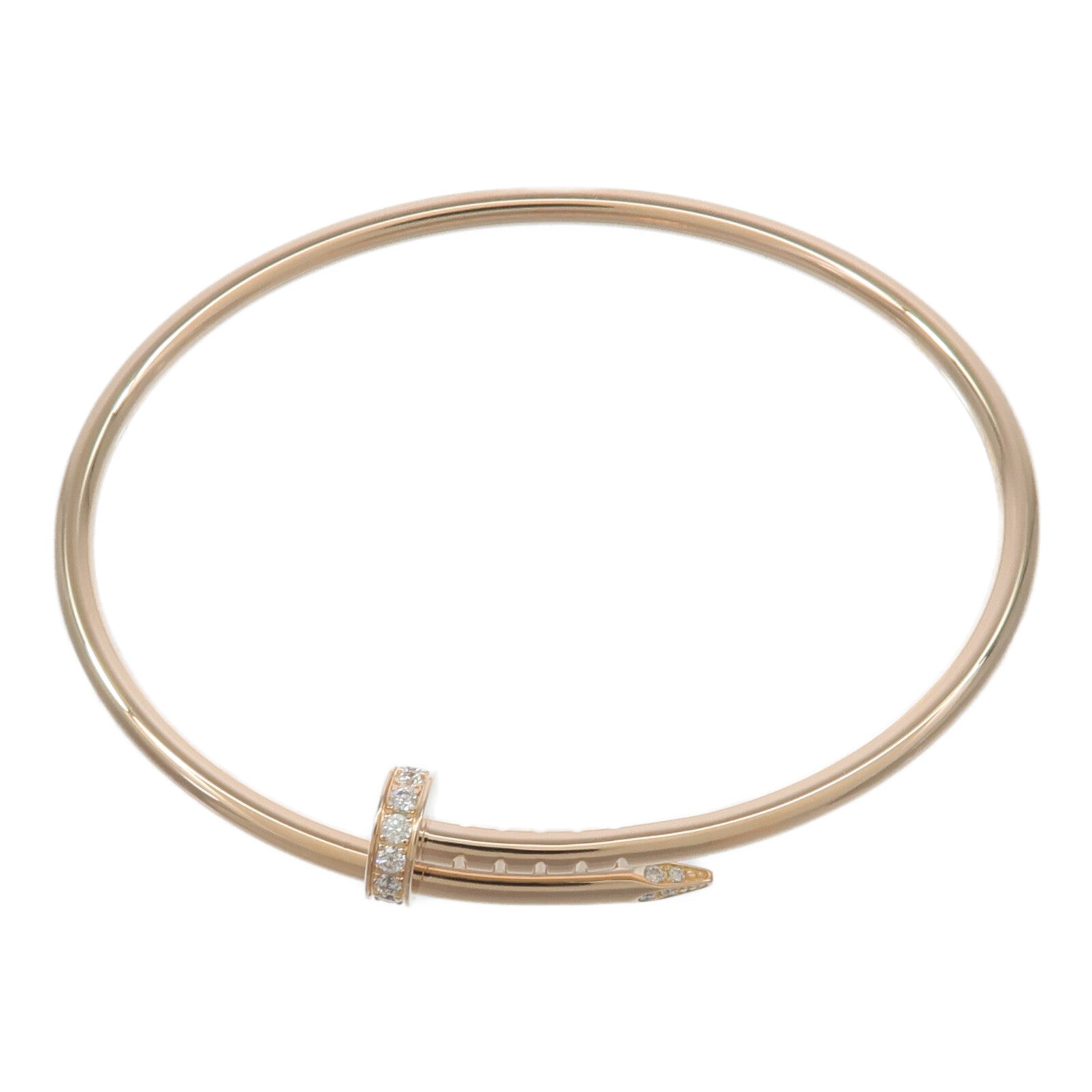CARTIER 18K玫瑰金Juste Un Clou Bracelet鑽石手鏈