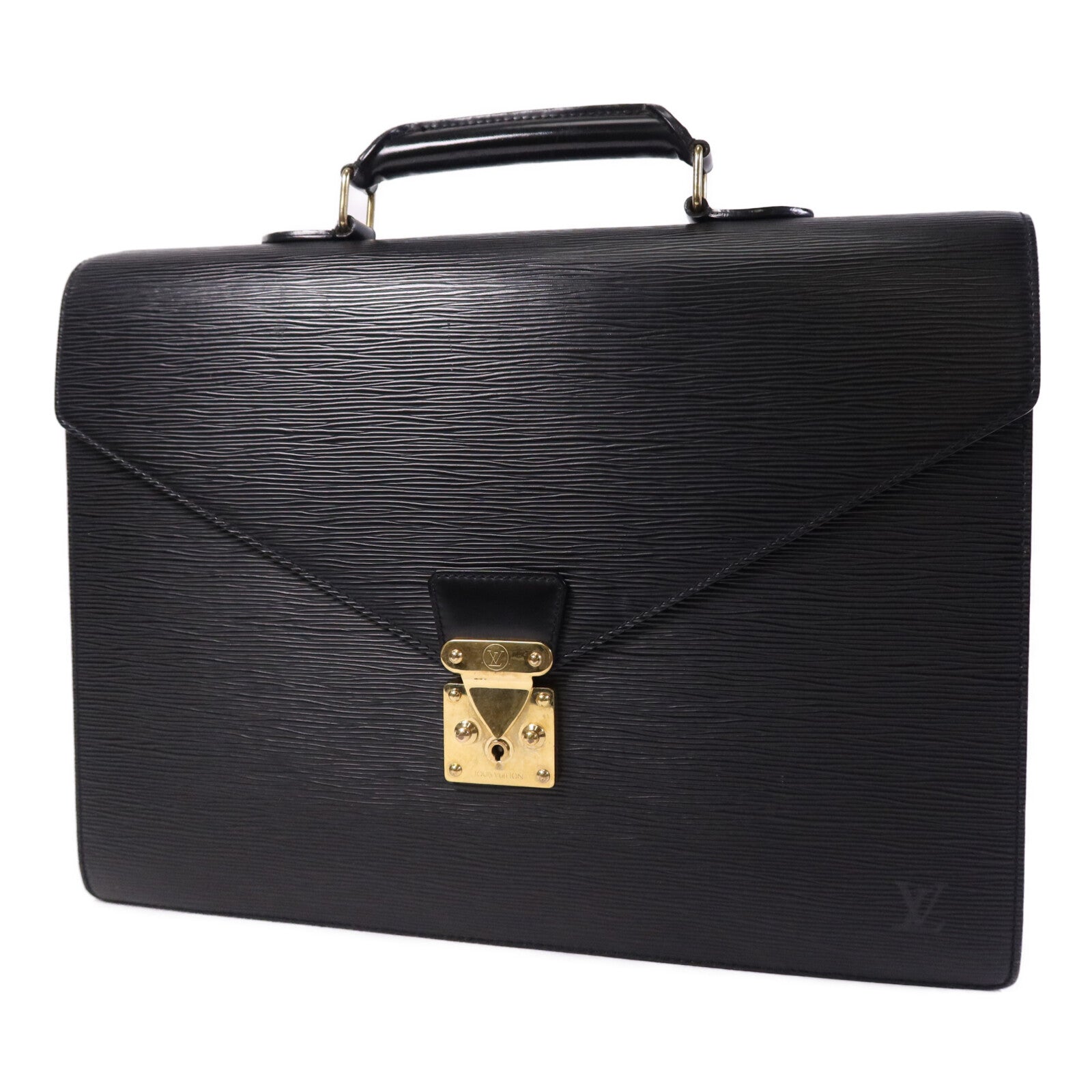 LOUIS VUITTON Epi Porte Document Bandouliere Briefcase金扣公事包