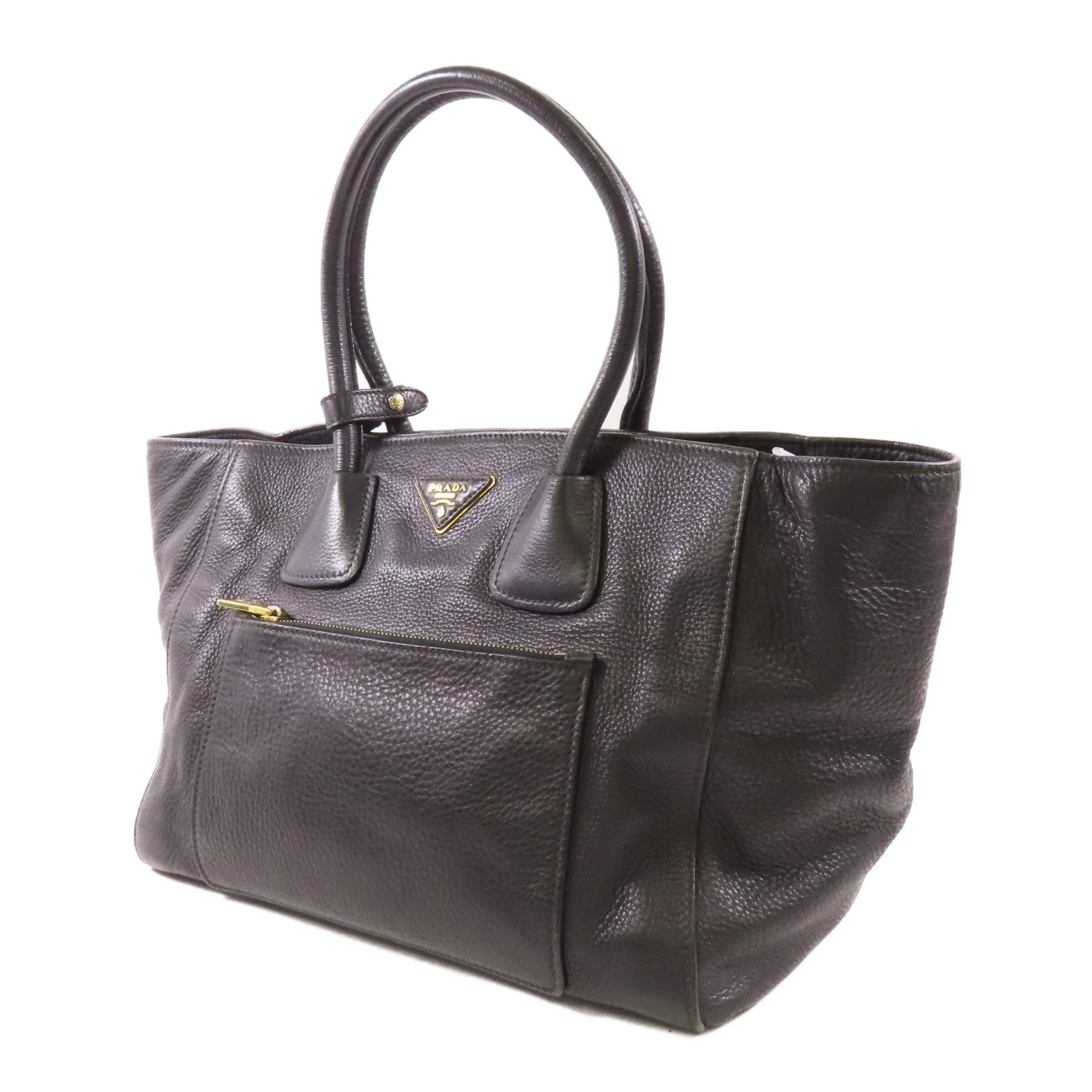 PRADA 牛皮皮革2 Way Bag金扣手挽肩背兩用袋