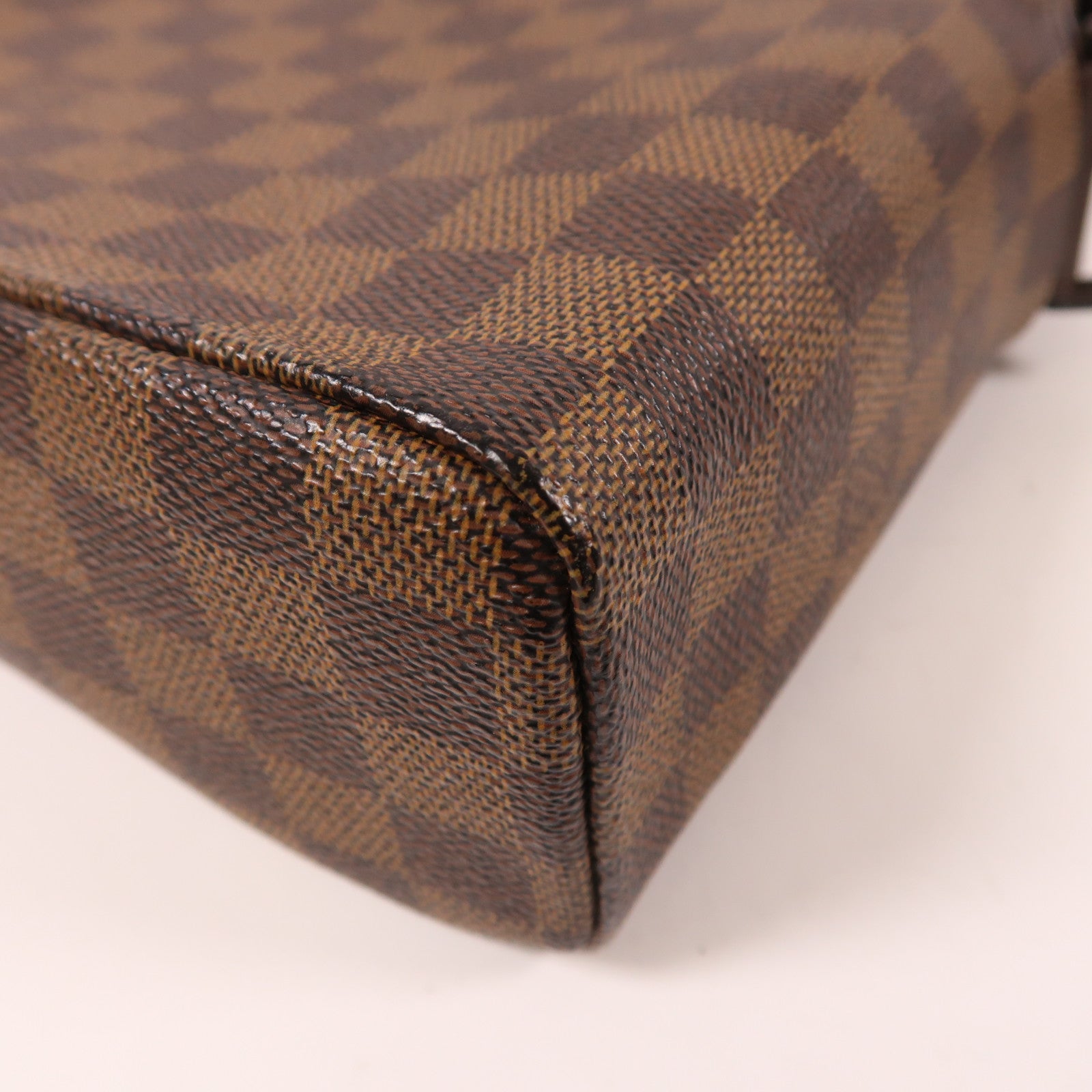 LOUIS VUITTON Damier Ebene Olav金扣肩背袋棕色