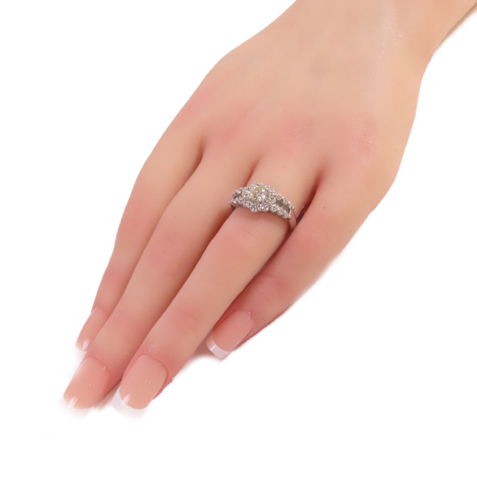 JEWELRY PT900鉑金/0.564ct鑽石/1.0ct鑽石Diamond Ring戒指US#6