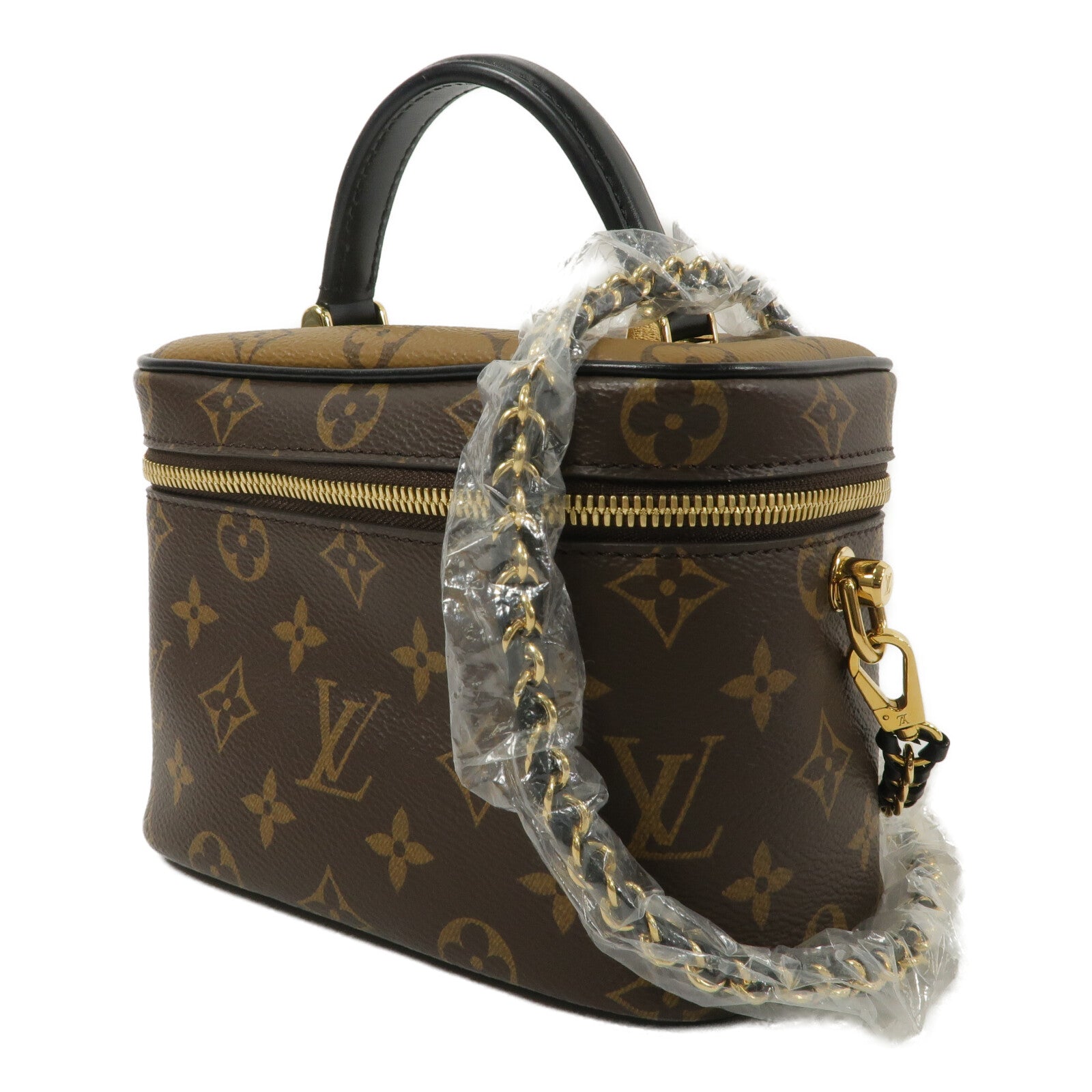 LOUIS VUITTON Monogram Reverse Vanity PM手挽肩背兩用袋