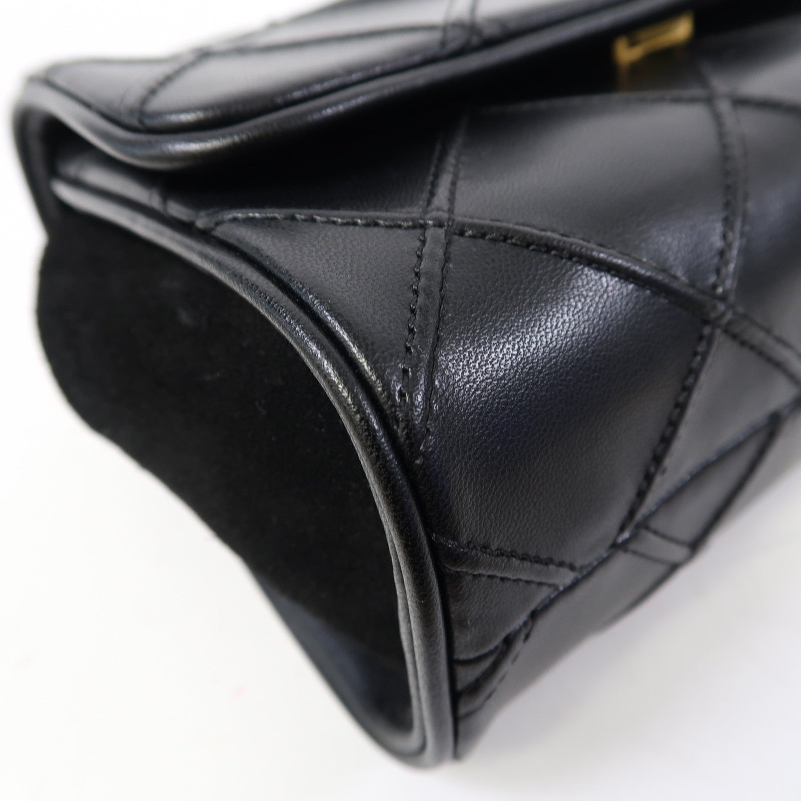 Tory Burch 牛皮皮革Chain Shoulder金扣鏈帶肩背袋黑色