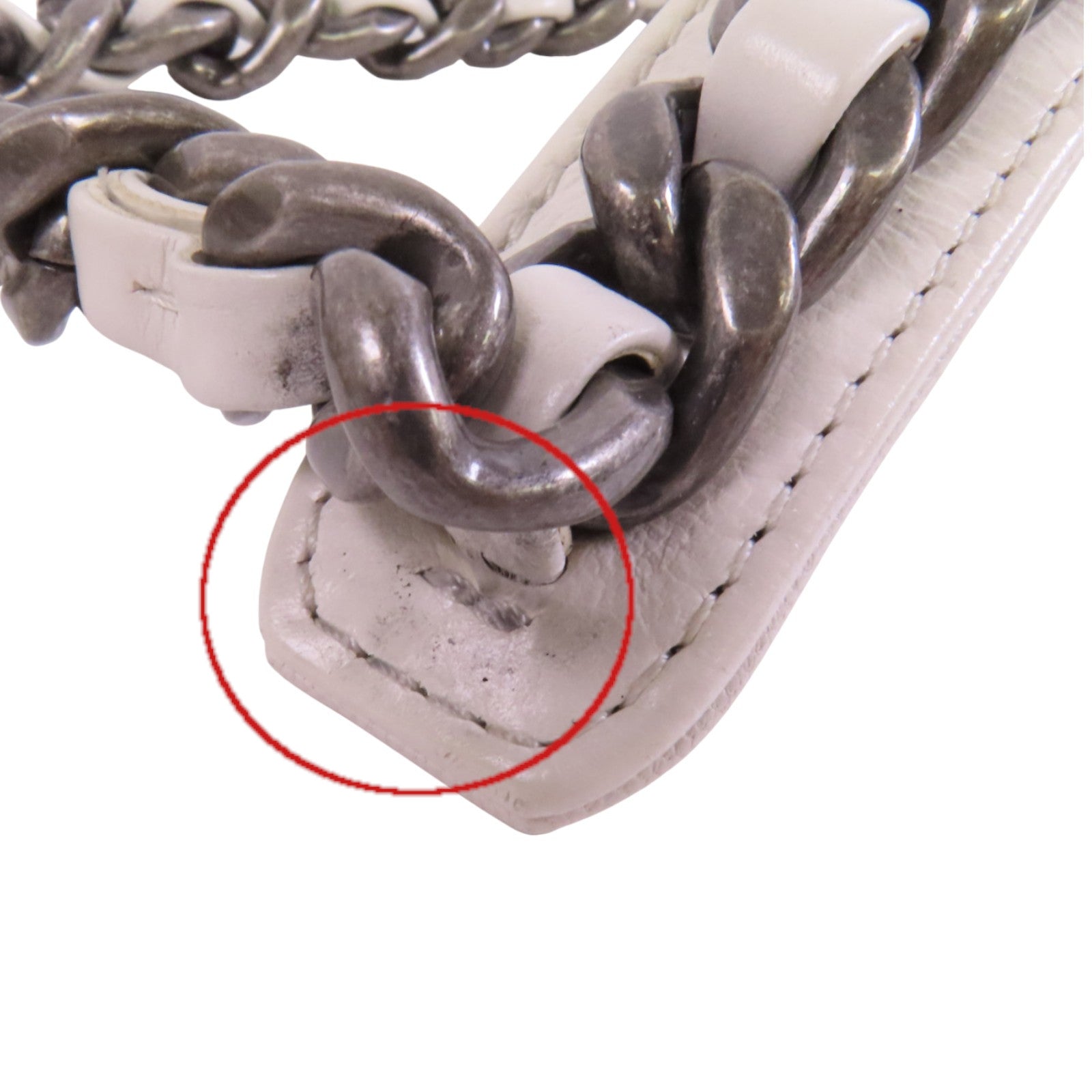 CHANEL 羊皮皮革Chanel 19金扣鏈帶手挽肩背兩用袋