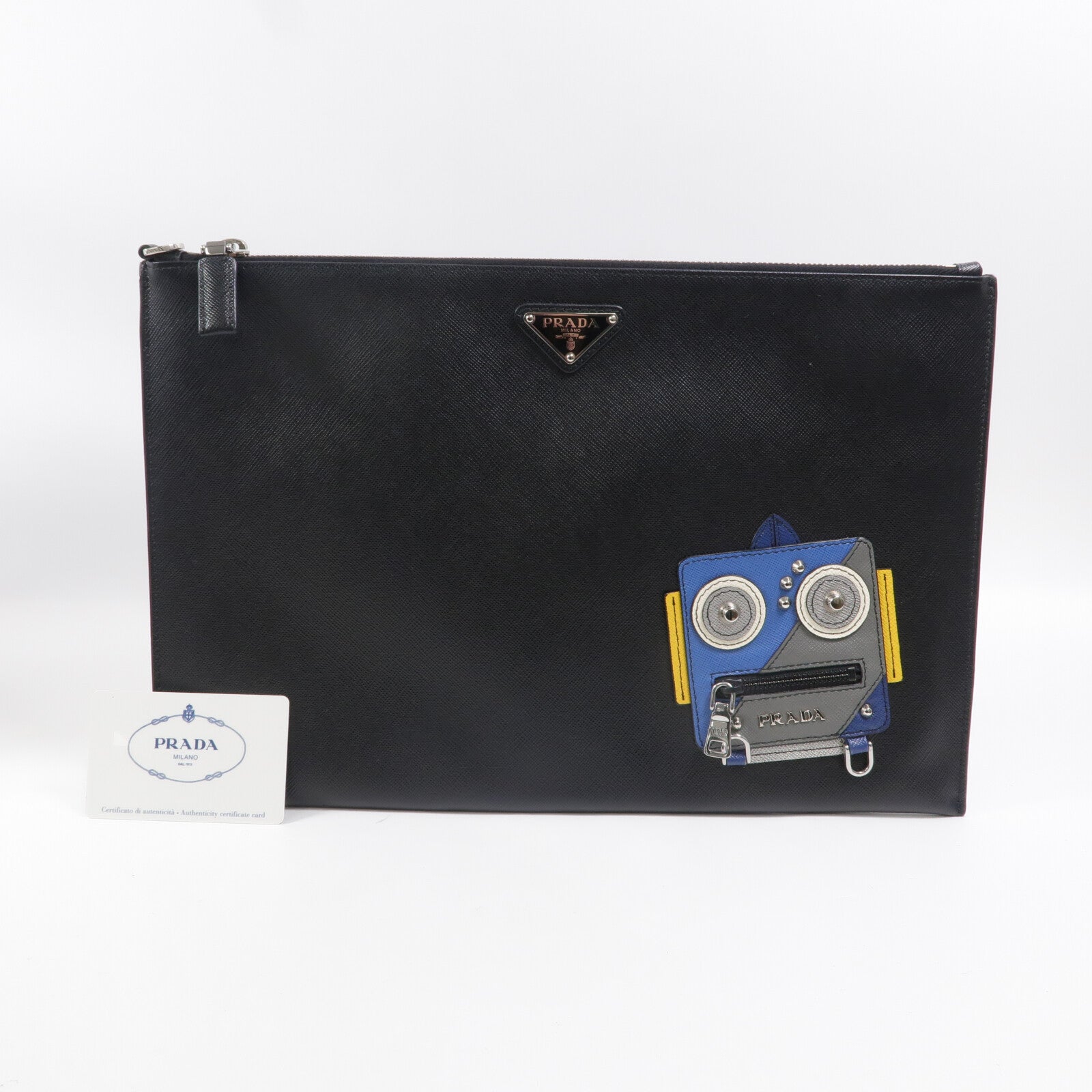 PRADA Saffiano皮革Pouch手拿包