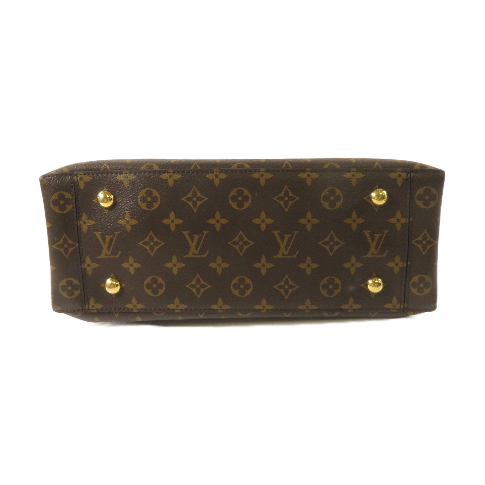 LOUIS VUITTON 【激減優惠】Monogram Flower Tote Bag金扣手挽肩背兩用袋啡色