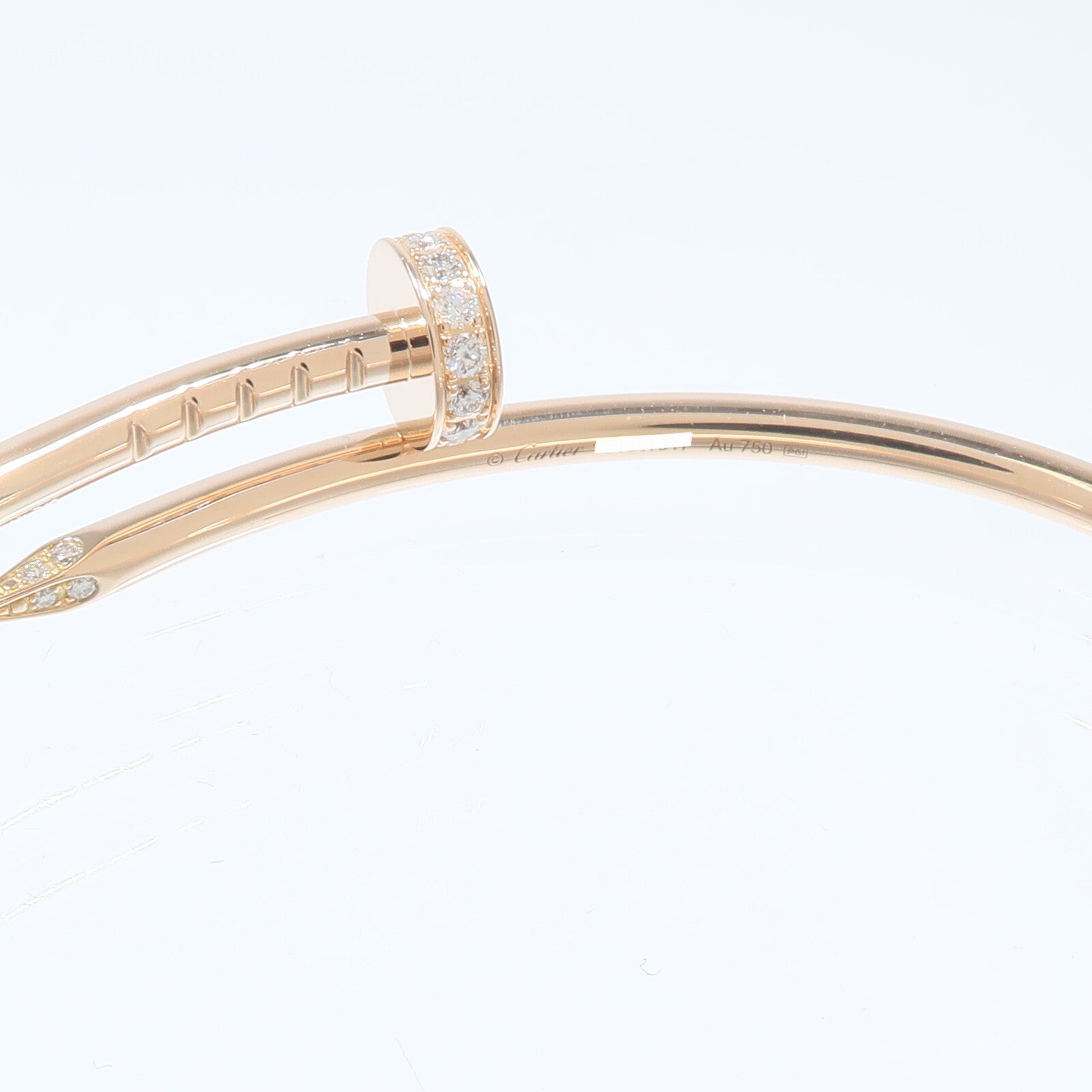 CARTIER 18K玫瑰金Juste Un Clou Bracelet鑽石手鏈