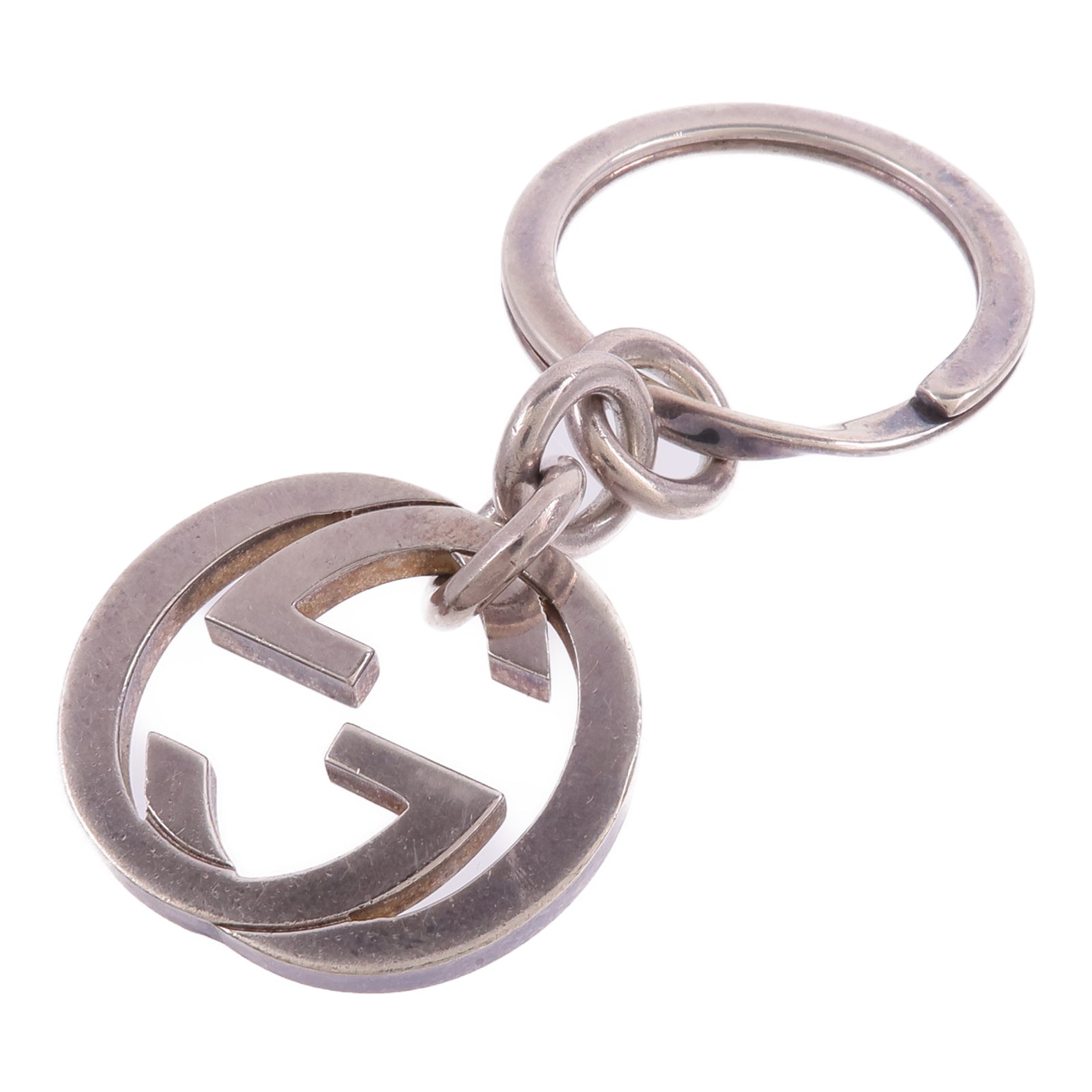 GUCCI 925純銀Double G Key Ring鑰匙圈