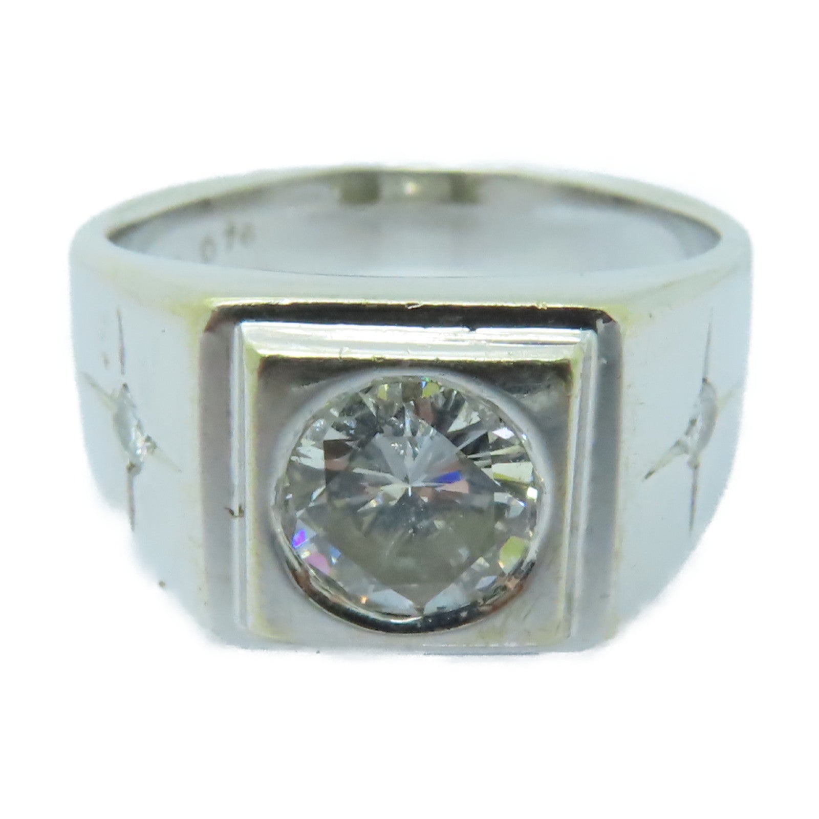JEWELRY 【激減優惠】18K白金Ring 0.76ct鑽石戒指US#5.25