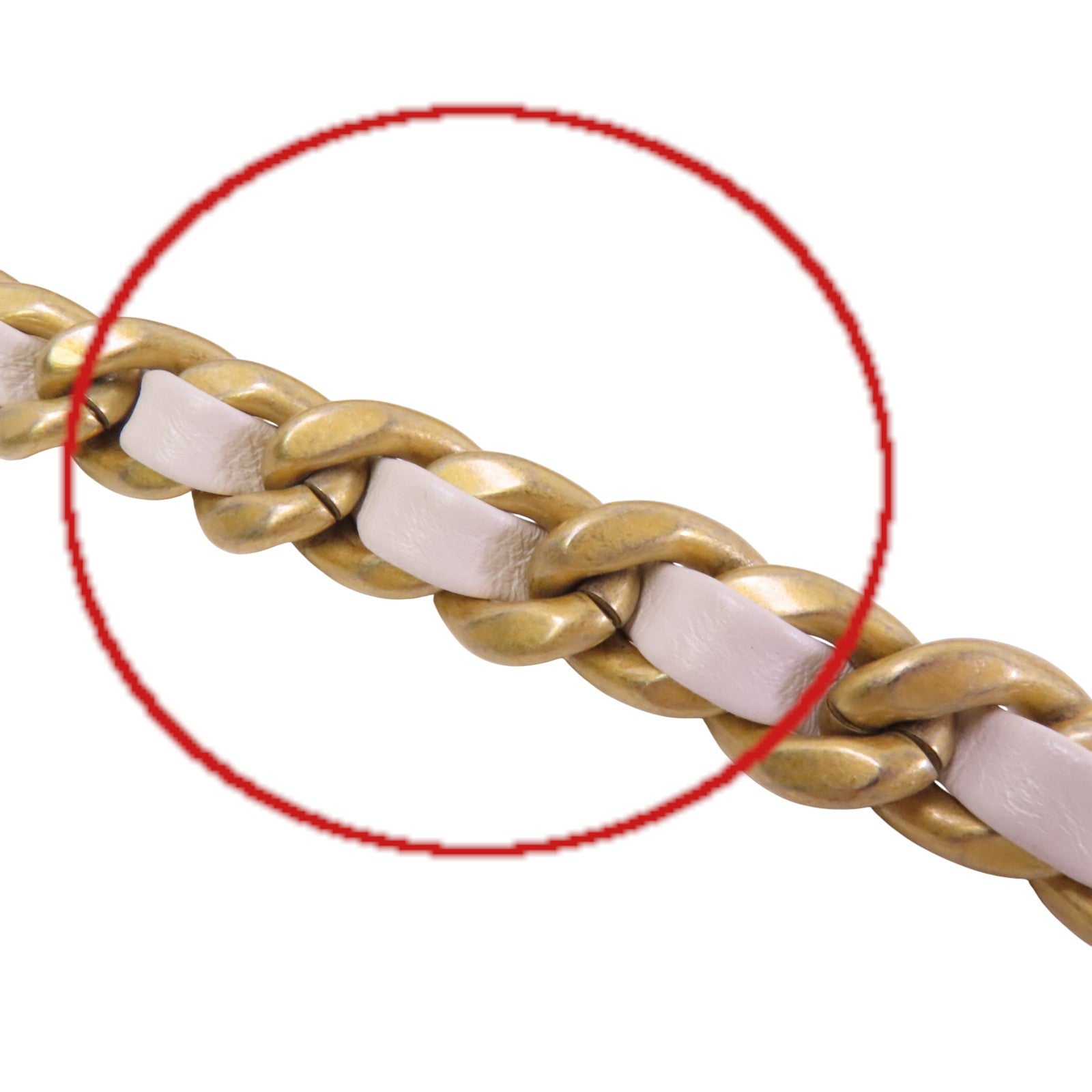 CHANEL 羊皮皮革Chanel 19金扣鏈帶手挽肩背兩用袋