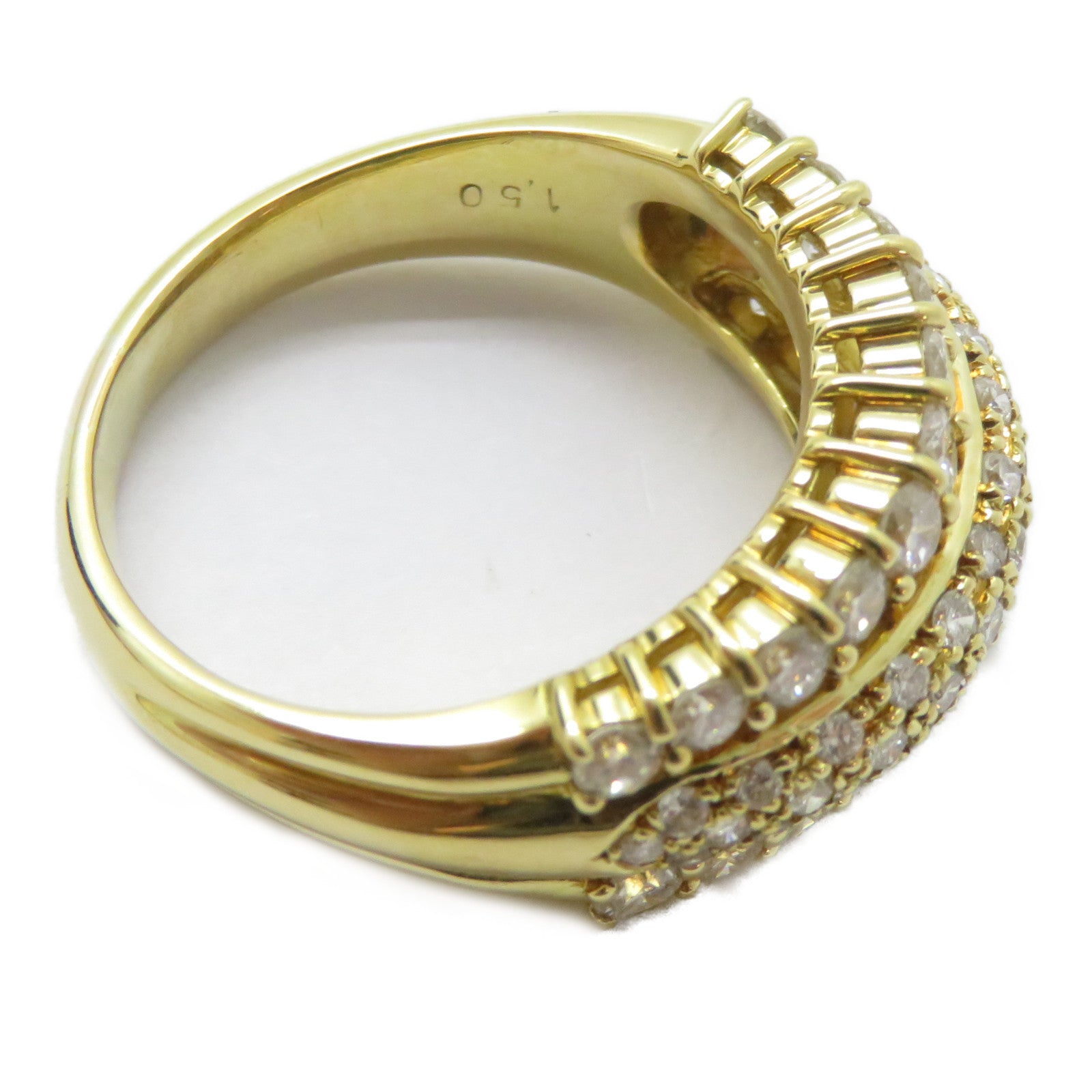 JEWELRY 18K黃金Diamond Ring 1.50ct鑽石戒指US#7