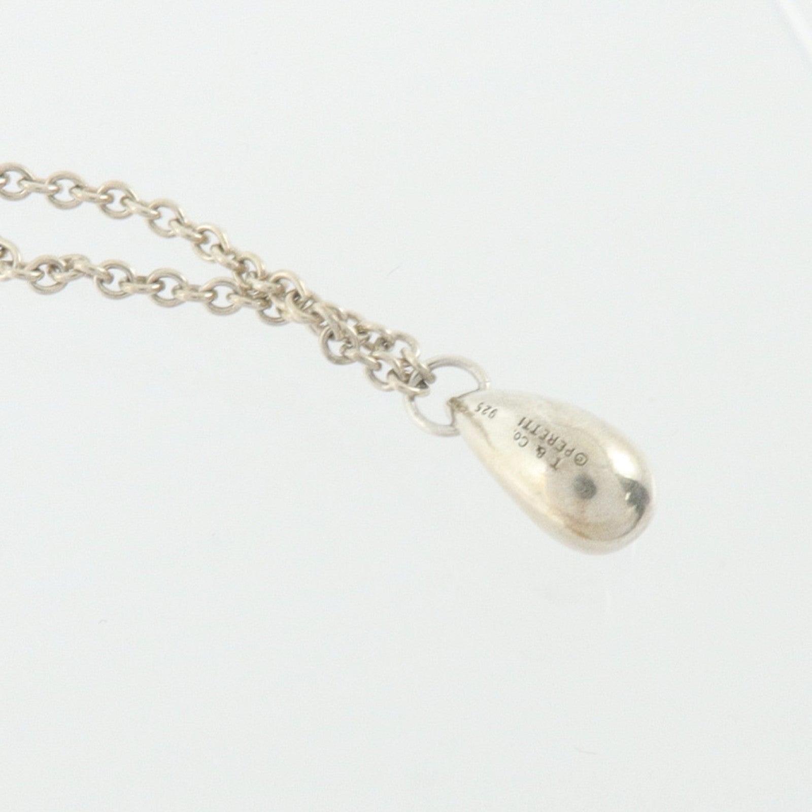 TIFFANY＆CO 925純銀Elsa Peretti Teardrop 5 Bracelet手鏈