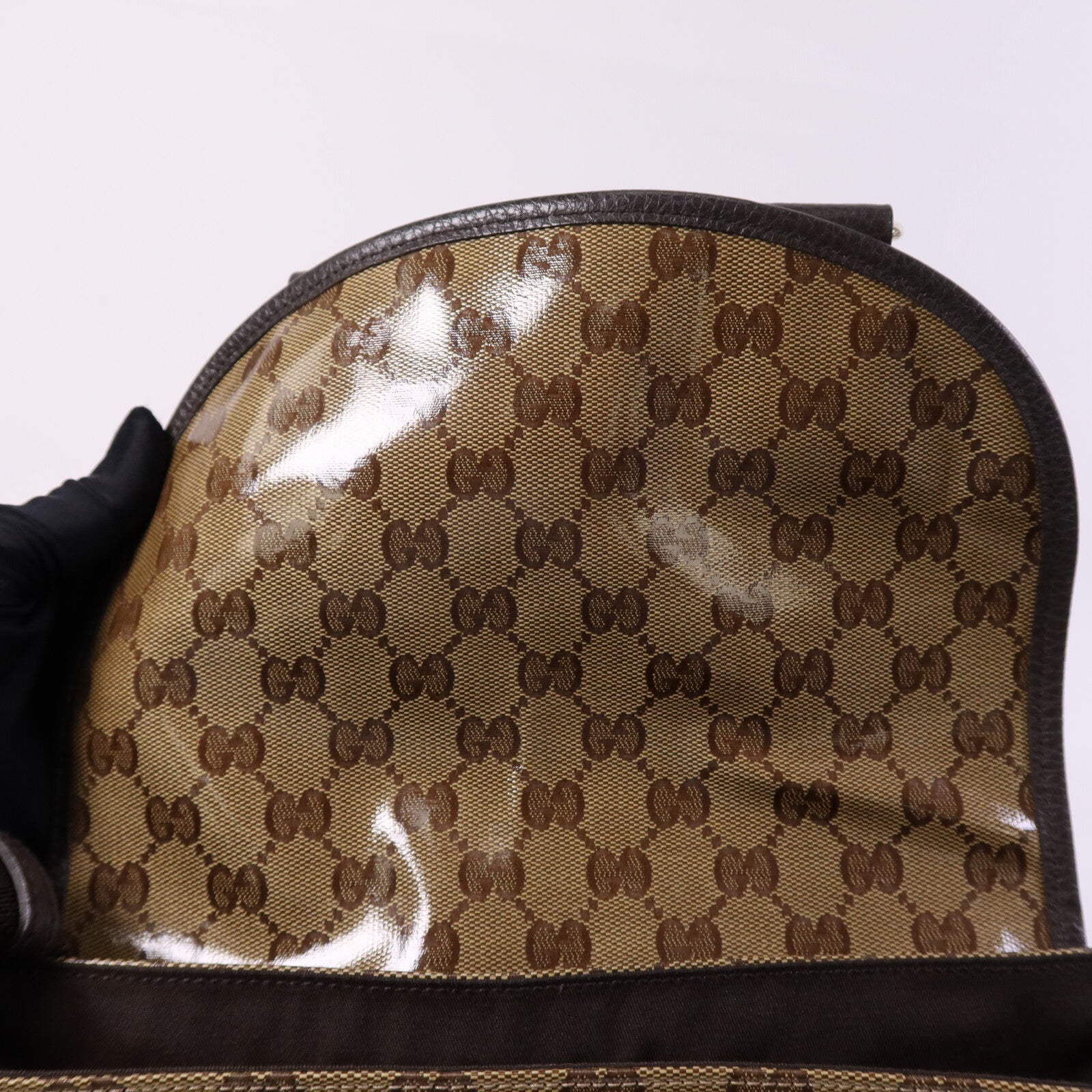 GUCCI 【激減優惠】PVC Diamante Mesher銀扣肩背袋