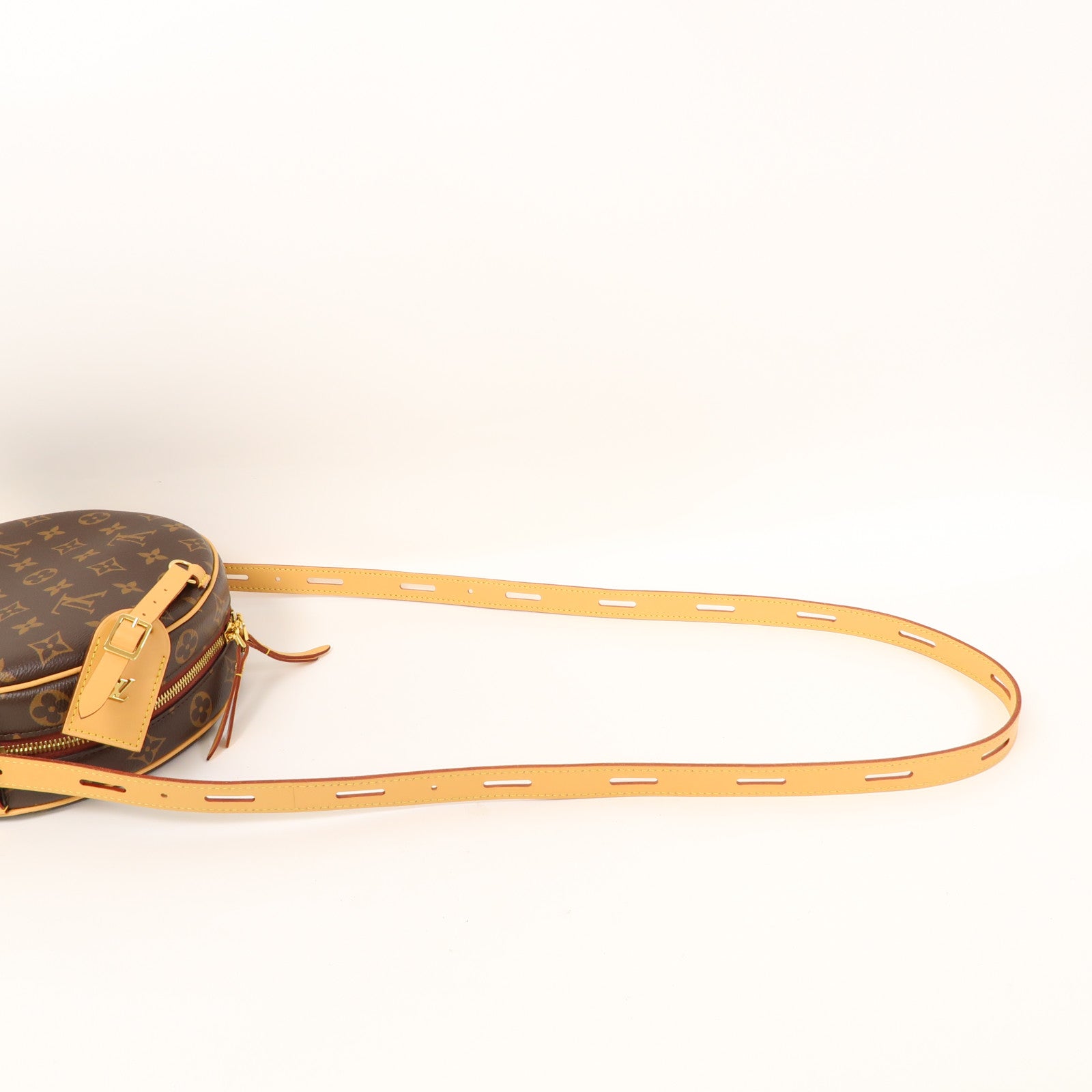 LOUIS VUITTON Monogram Boite Chapeau Souple MM金扣肩背袋肩背袋啡色