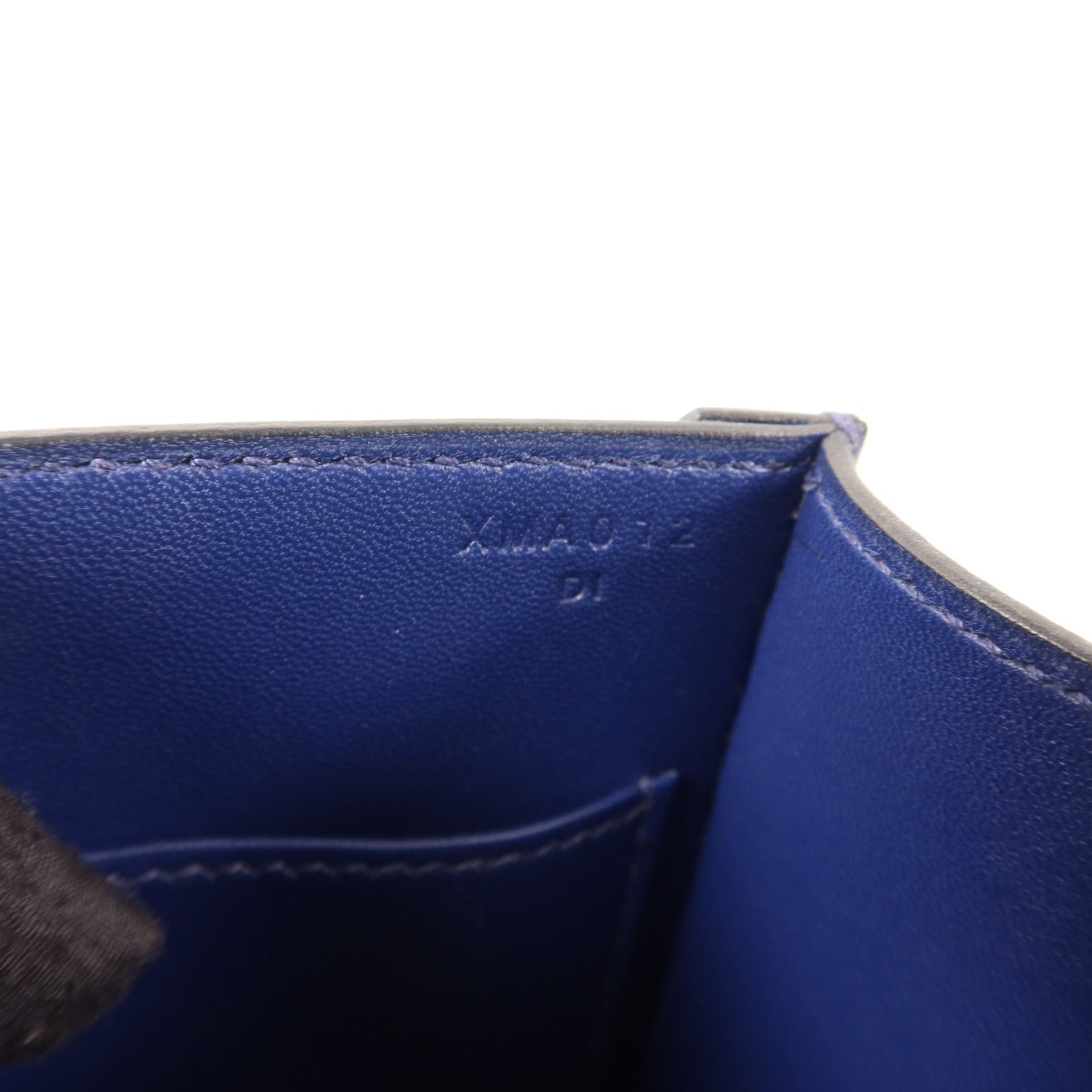 HERMES 【激減優惠】Epsom皮革Verrou 23銀扣肩背袋Bleu Saphir