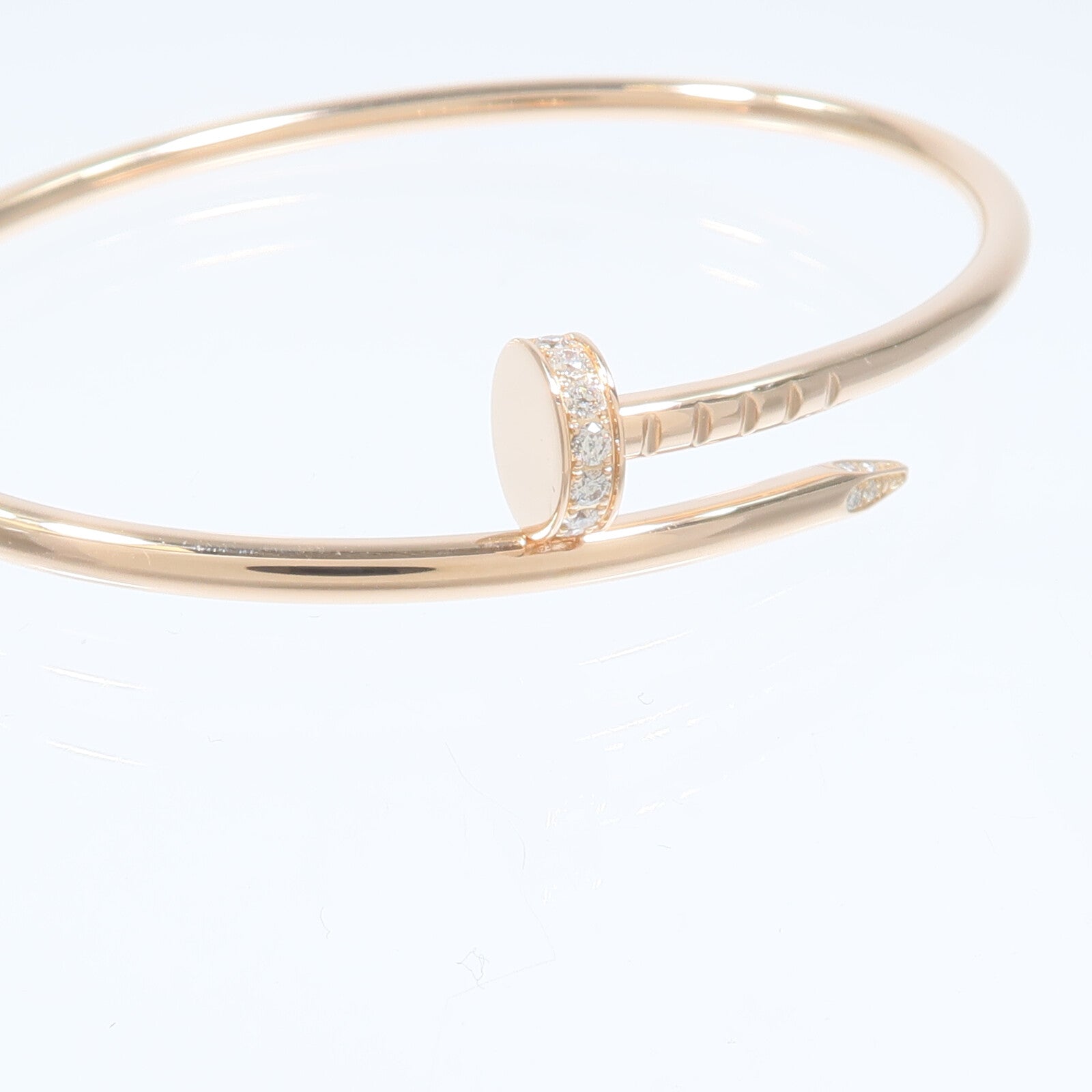 CARTIER 18K玫瑰金Juste Un Clou Bracelet鑽石手鏈