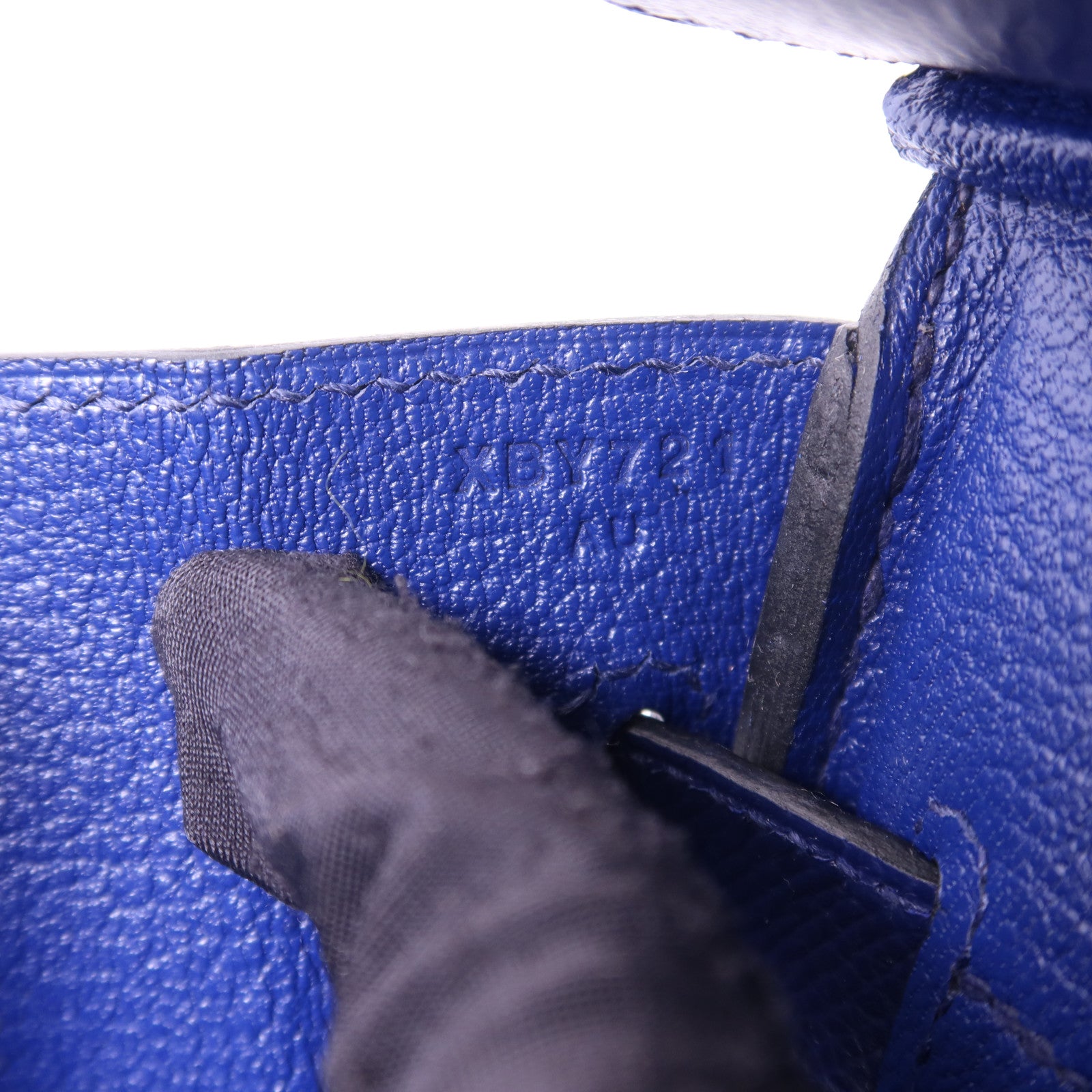 HERMES Epsom皮革Birkin 30金扣手挽袋Bleu Saphir