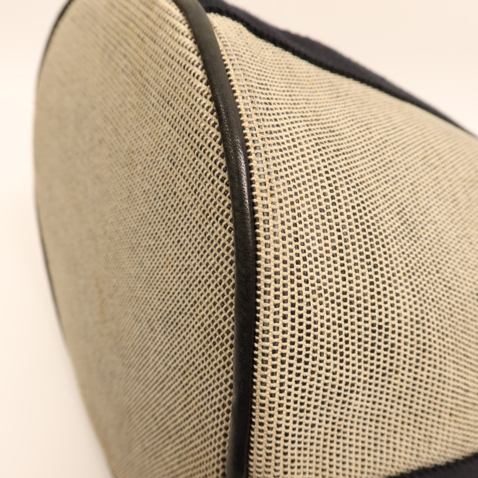 HERMES 帆布Saxo MM銀扣手挽袋