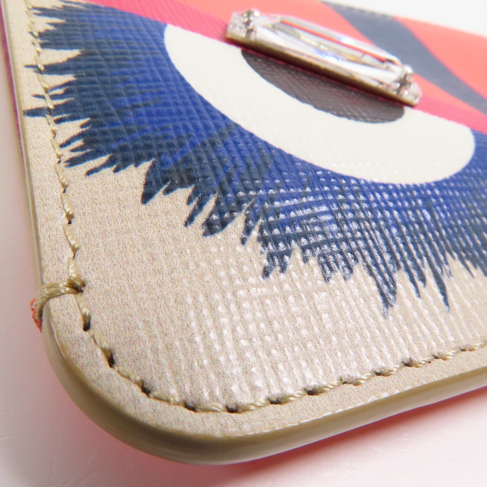 FENDI 牛皮皮革Coin Case銀扣零錢包