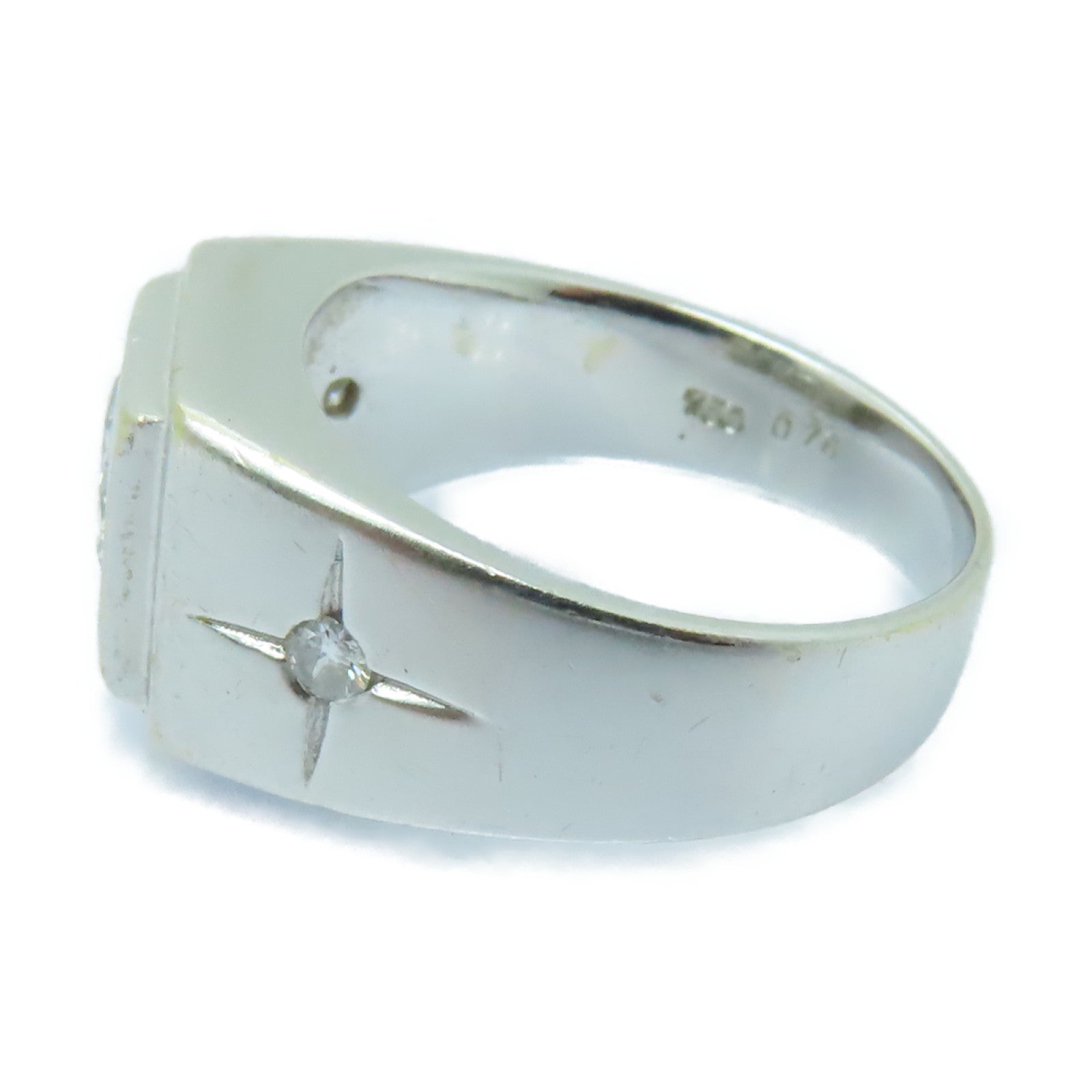JEWELRY 【激減優惠】18K白金Ring 0.76ct鑽石戒指US#5.25