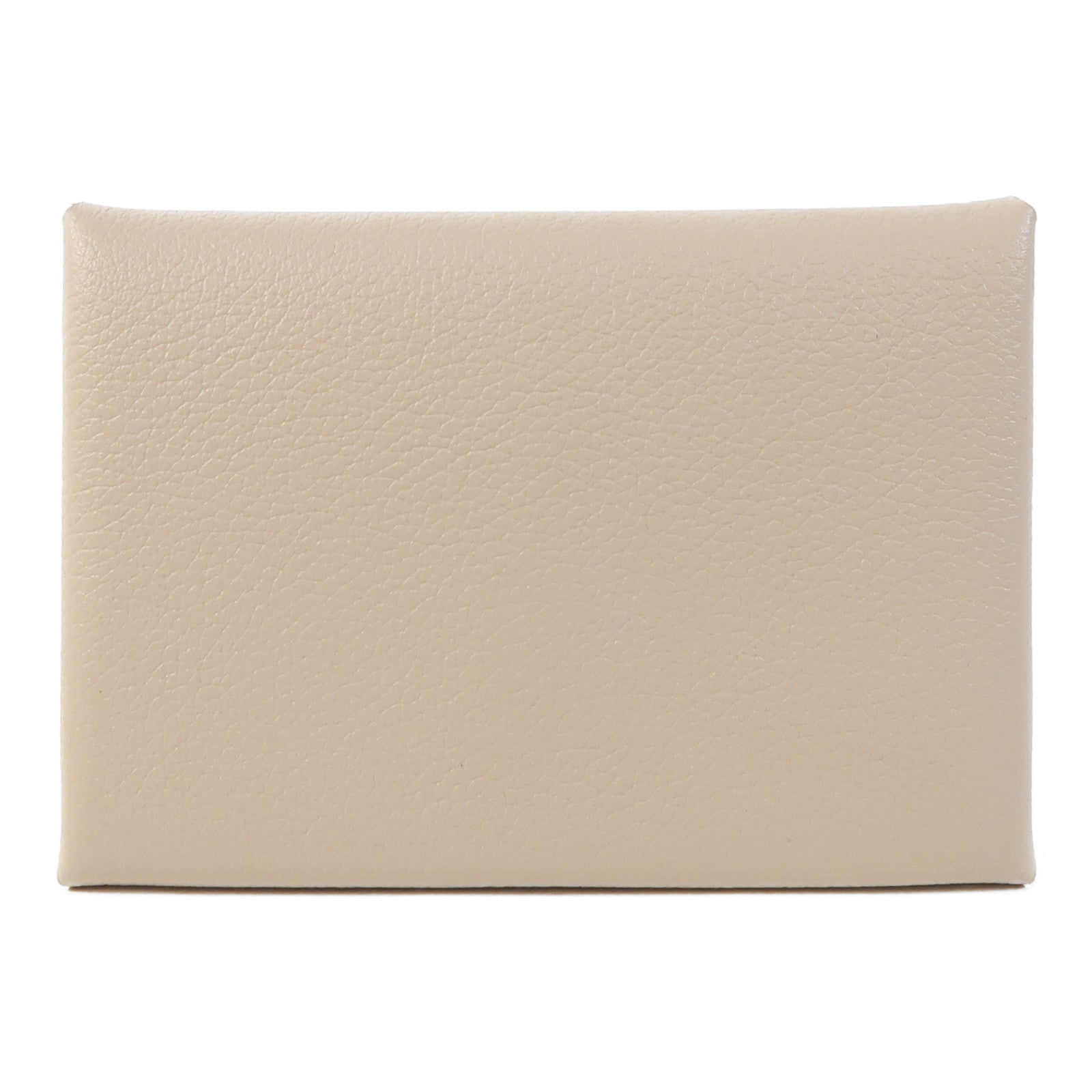 HERMES PHW Calvi Duo Card Case Evercolor Leather Beton