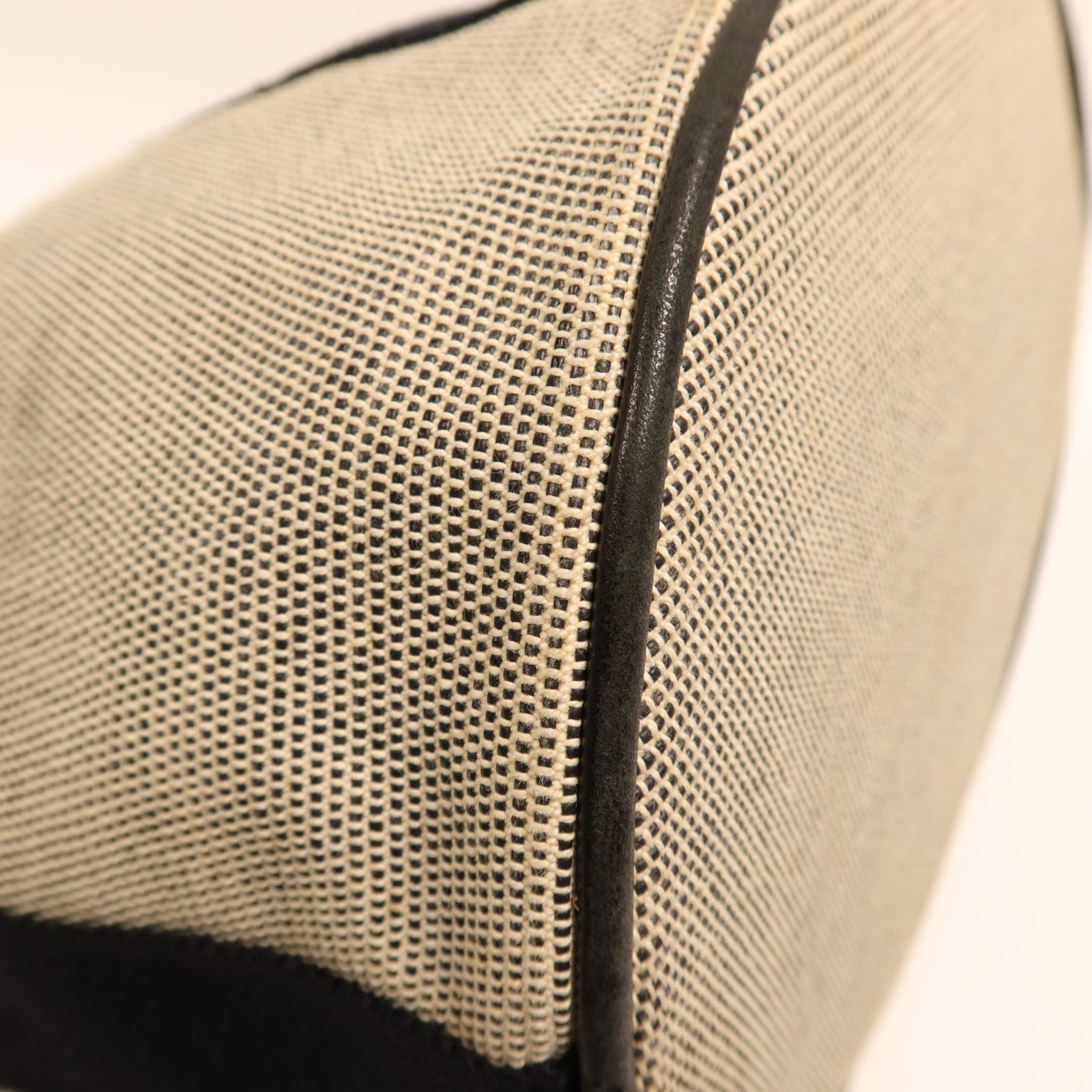 HERMES 帆布Saxo MM銀扣手挽袋