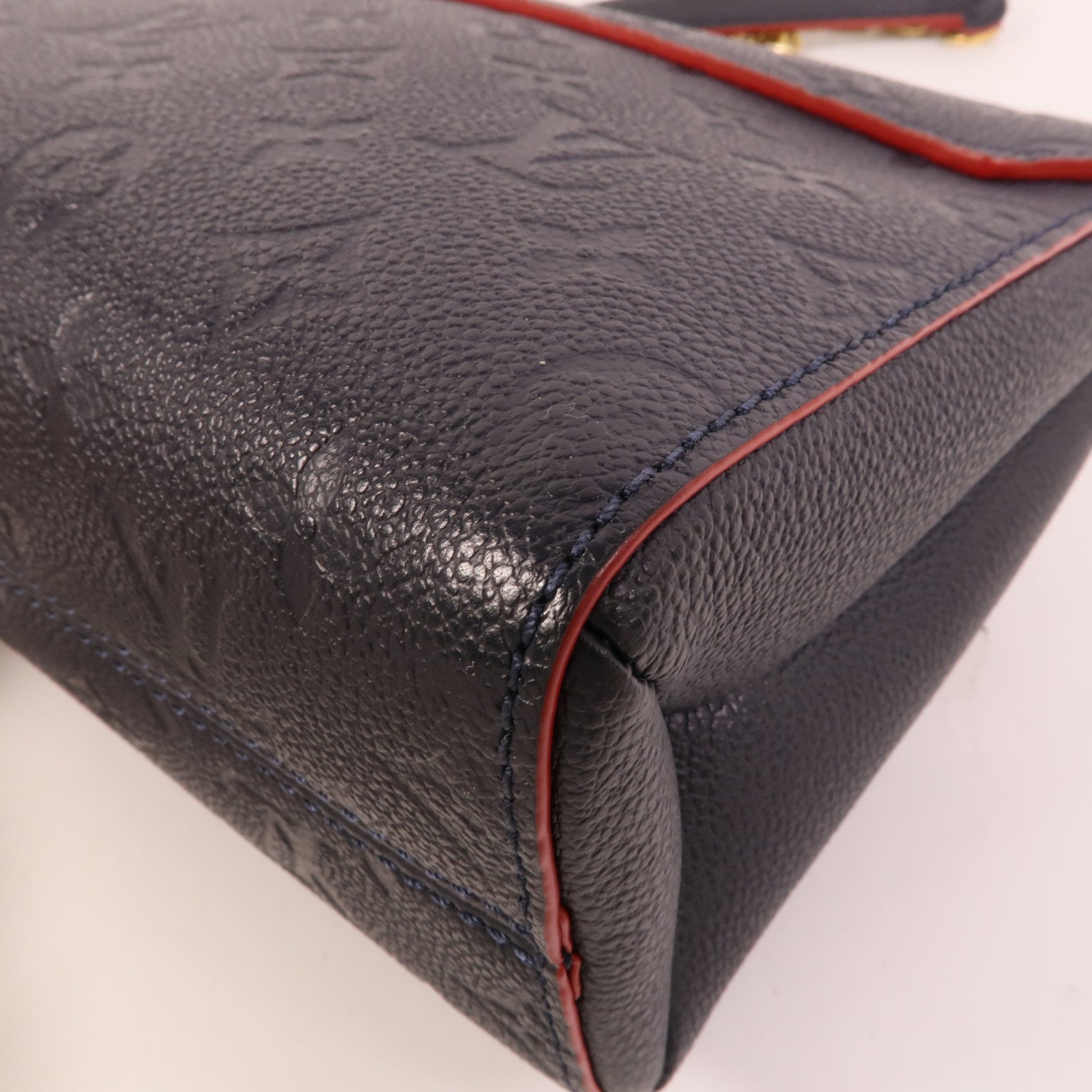 LOUIS VUITTON Monogram Boite Chapeau Souple金扣肩背袋棕色