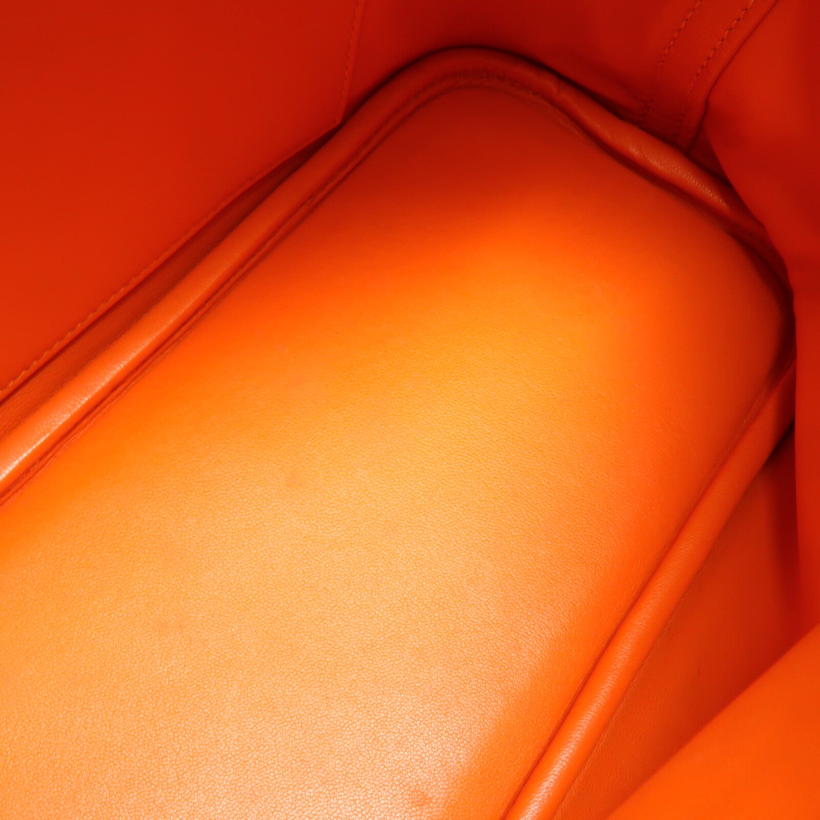 HERMES Clemence皮革Bolide 31手挽袋Orange