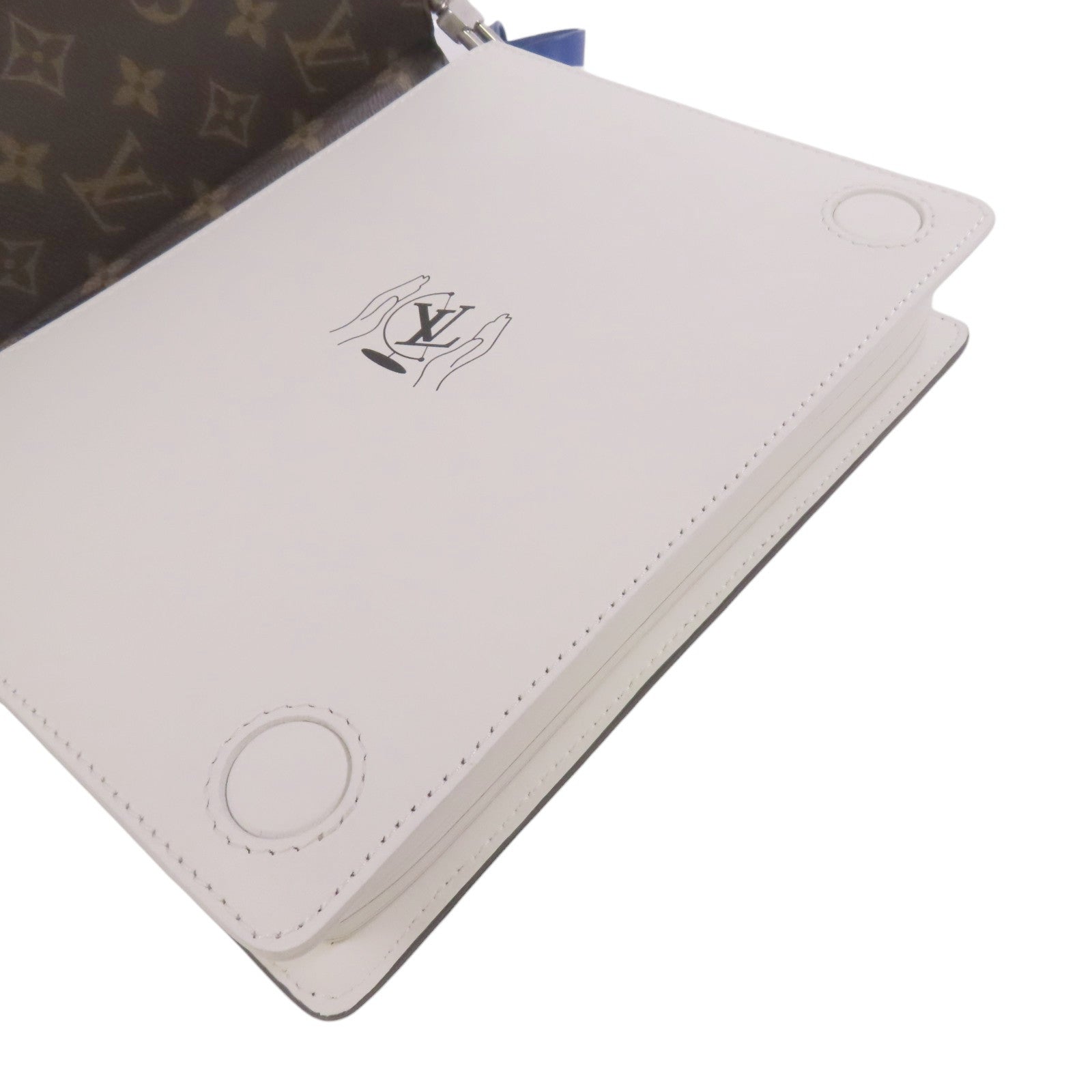 LOUIS VUITTON Damier Heritage Book Messenger銀扣肩背袋