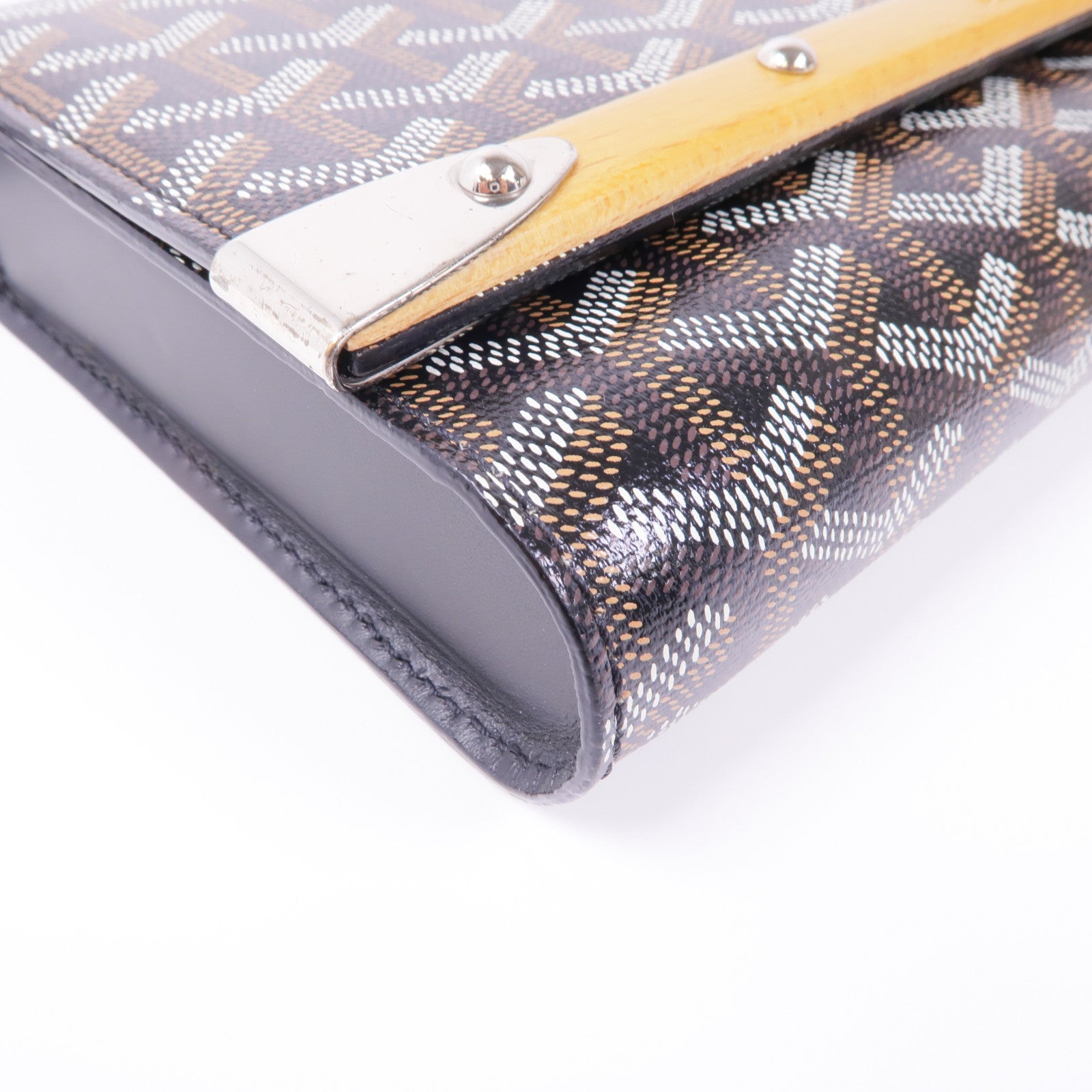 GOYARD 塗層帆布Monte Carlo銀扣肩背袋