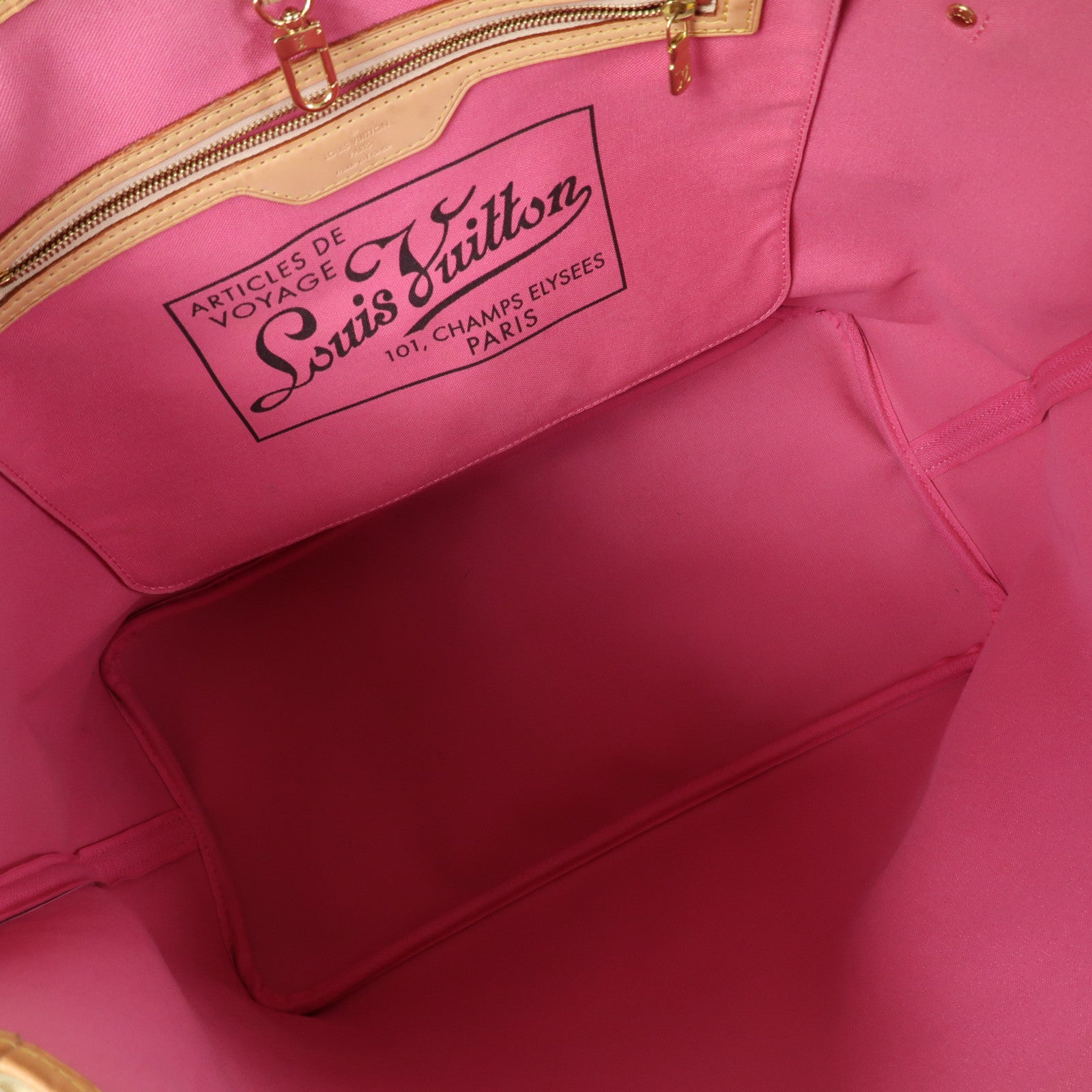 LOUIS VUITTON Monogram Takashi Murakami Neverfull GM金扣手挽袋啡色