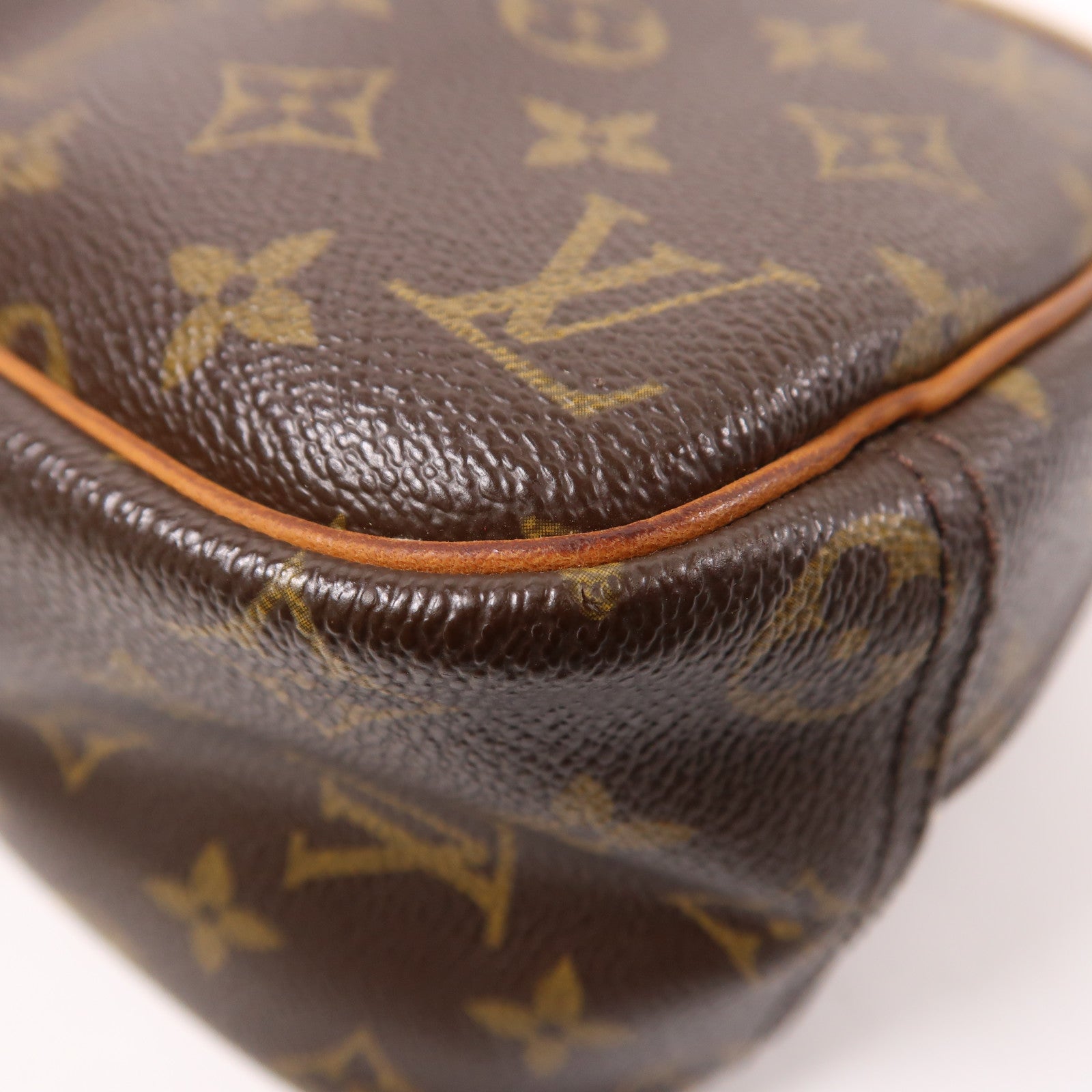 LOUIS VUITTON LV GHW Trouville Hand Bag M42228 Monogram Brown