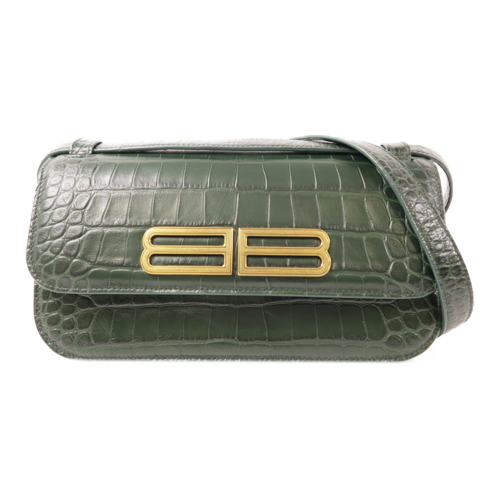 BALENCIAGA 牛皮皮革Shoulder Bag金扣肩背袋