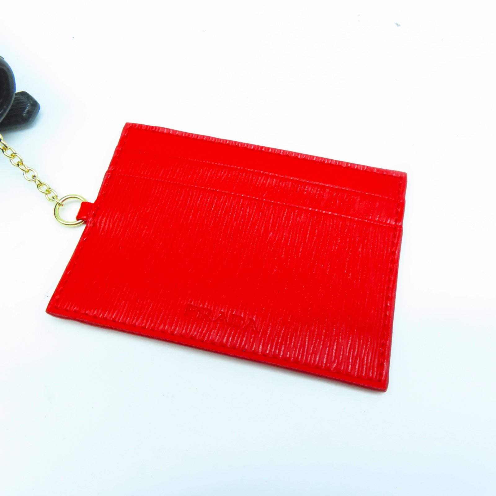 PRADA 【清倉大減價】牛皮皮革Long wallet金扣長錢包黑色