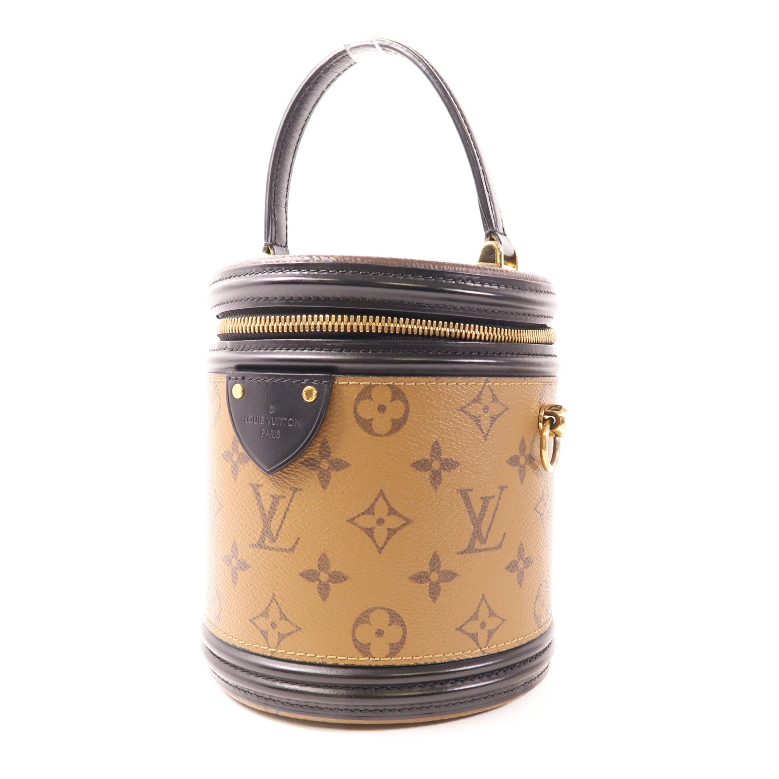 LOUIS VUITTON Monogram Reverse Cannes金扣手挽肩背兩用袋