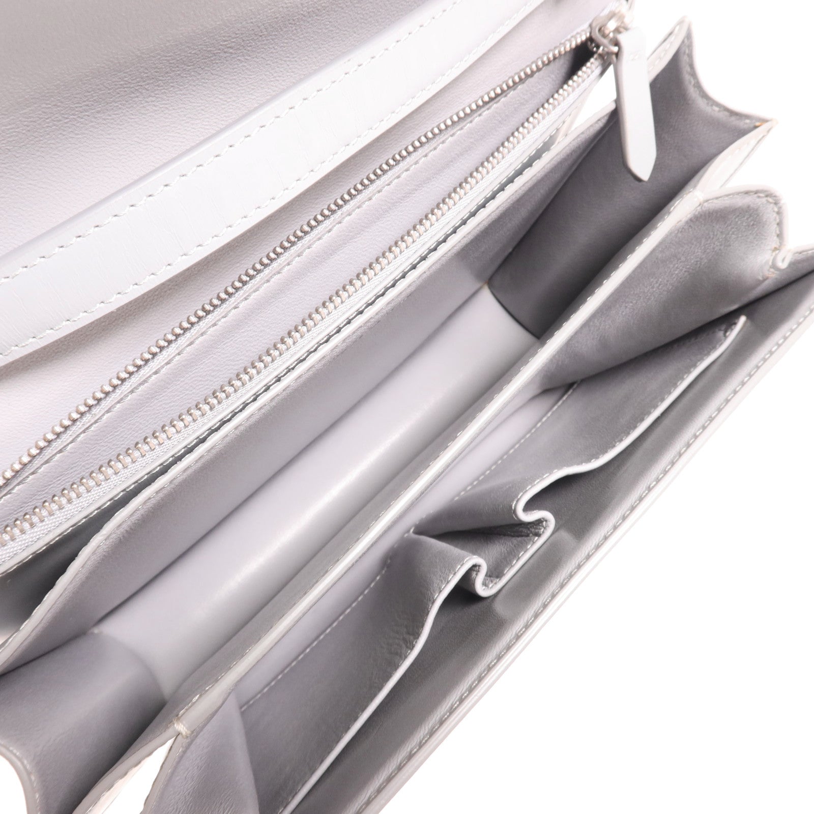 CELINE 牛皮皮革Classic Box銀扣肩背袋