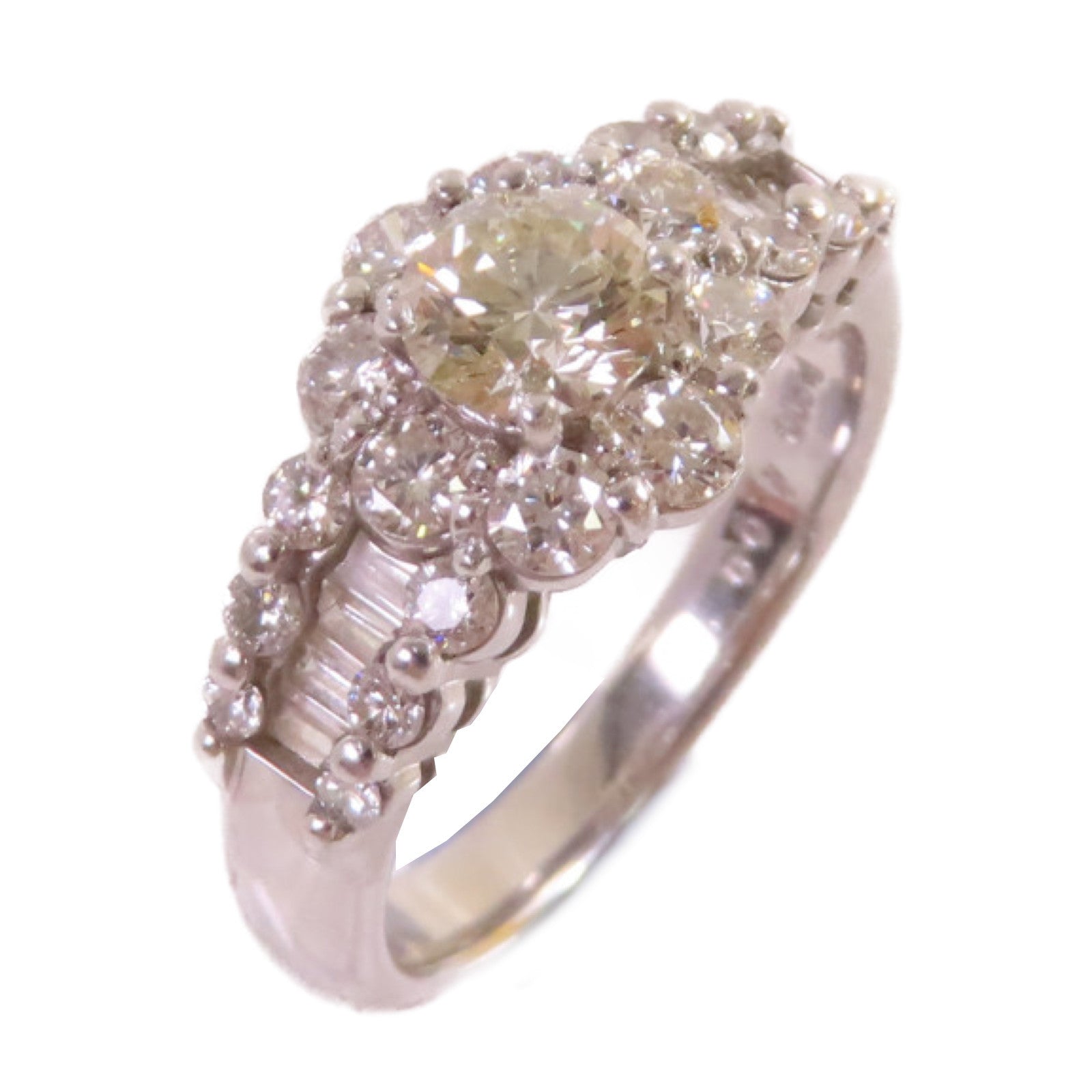 JEWELRY PT900鉑金/0.564ct鑽石/1.0ct鑽石Diamond Ring戒指US#6