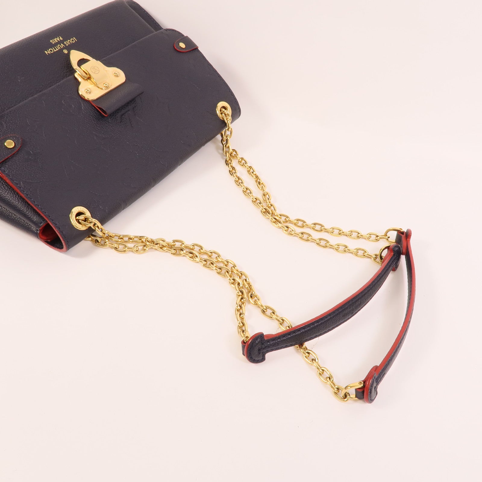 LOUIS VUITTON Monogram Boite Chapeau Souple金扣肩背袋棕色