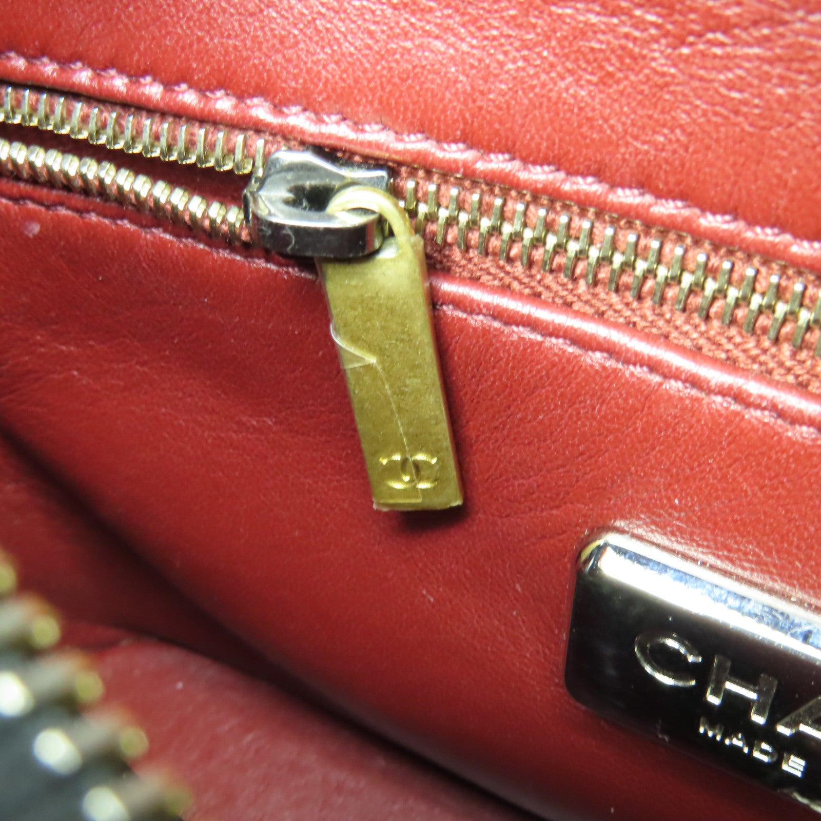 CHANEL 【清倉大減價】蛇皮皮革/牛皮皮革Garielle Small Bag金扣鏈帶肩背袋藍色/黑色