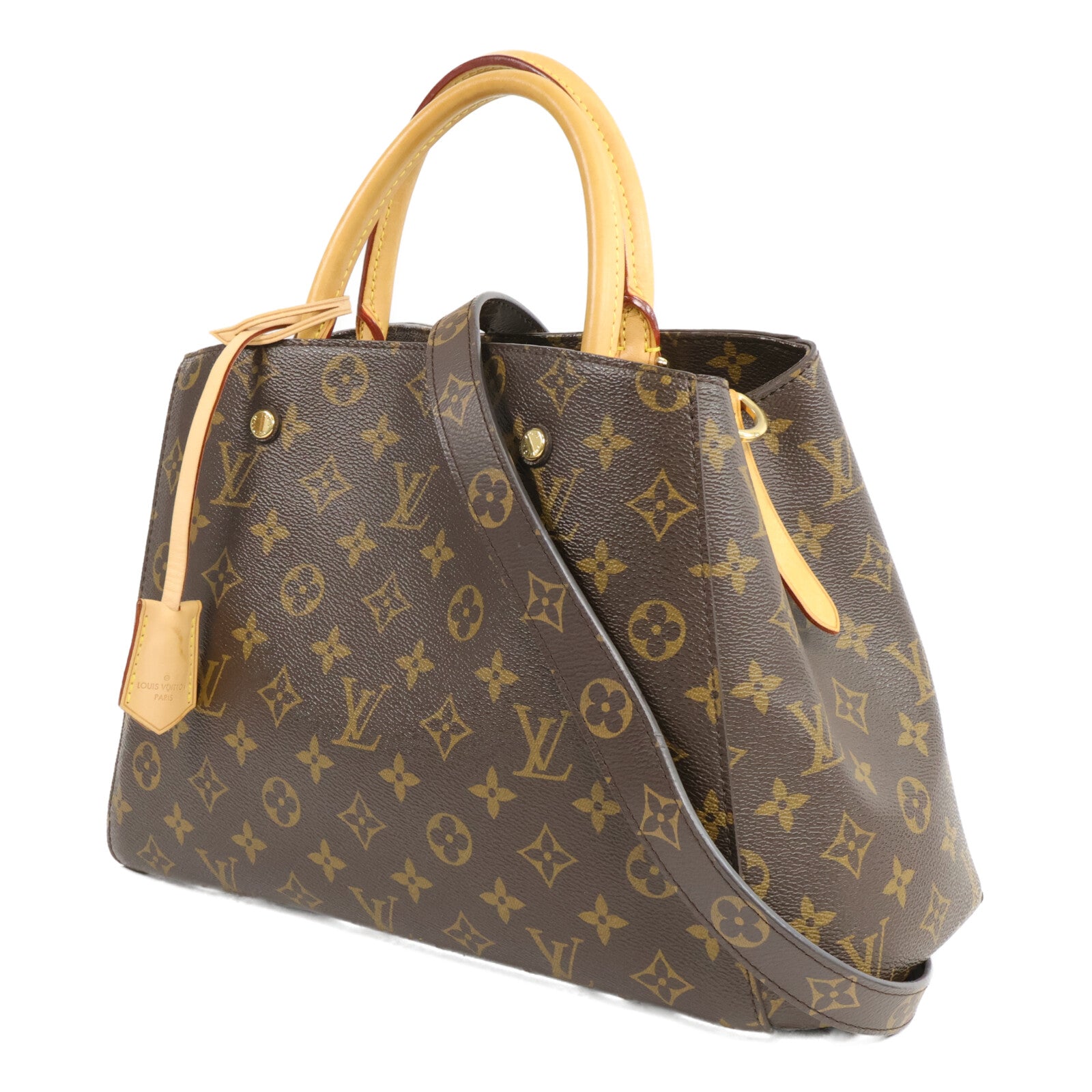 LOUIS VUITTON Monogram Montaigne MM手挽肩背兩用袋