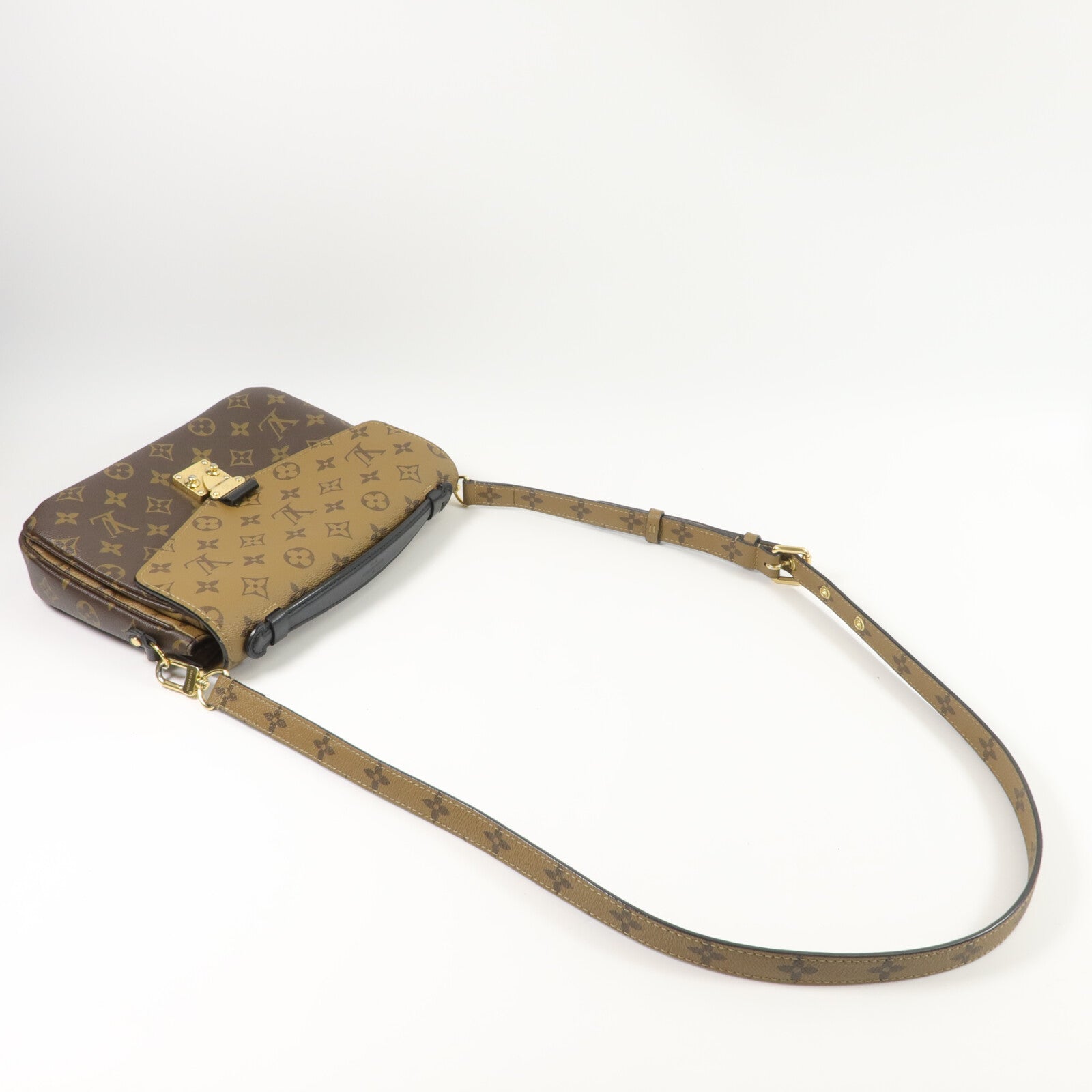 LOUIS VUITTON Monogram/Monogram Reverse Pochette Metis手挽肩背兩用袋