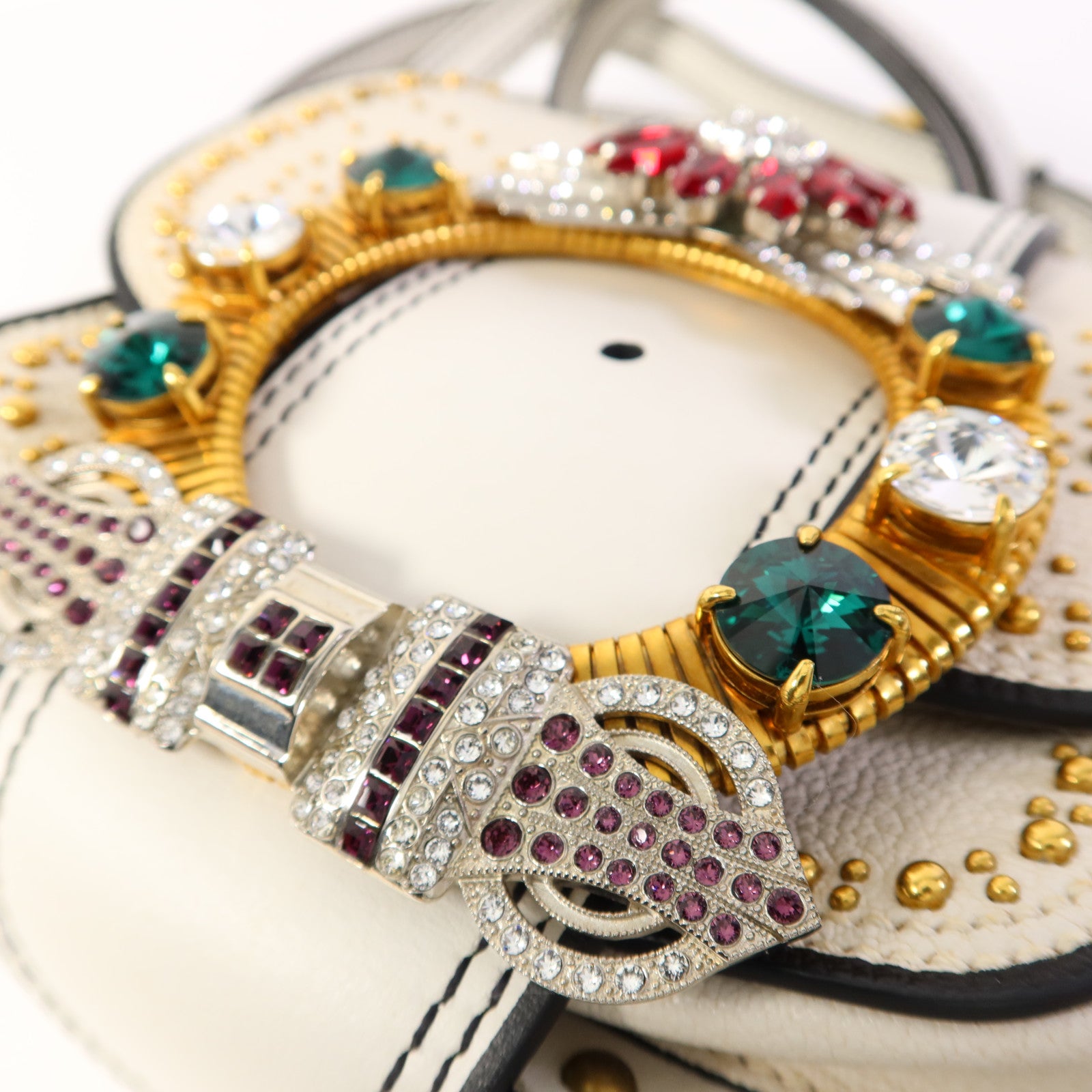 Miu Miu 牛皮皮革Shoulder Bag金扣肩背袋