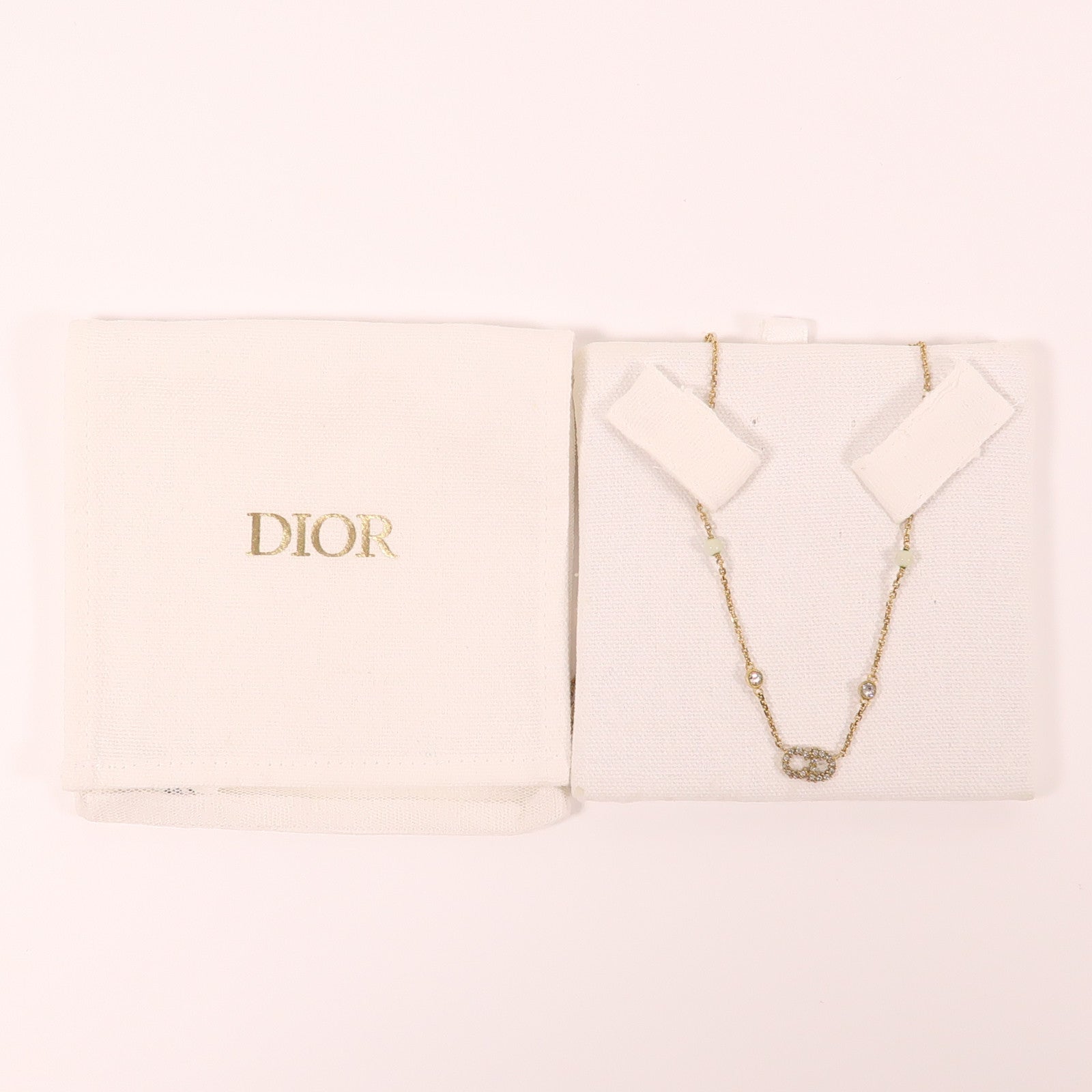 Dior 金屬/水晶/PVC Necklace項鍊