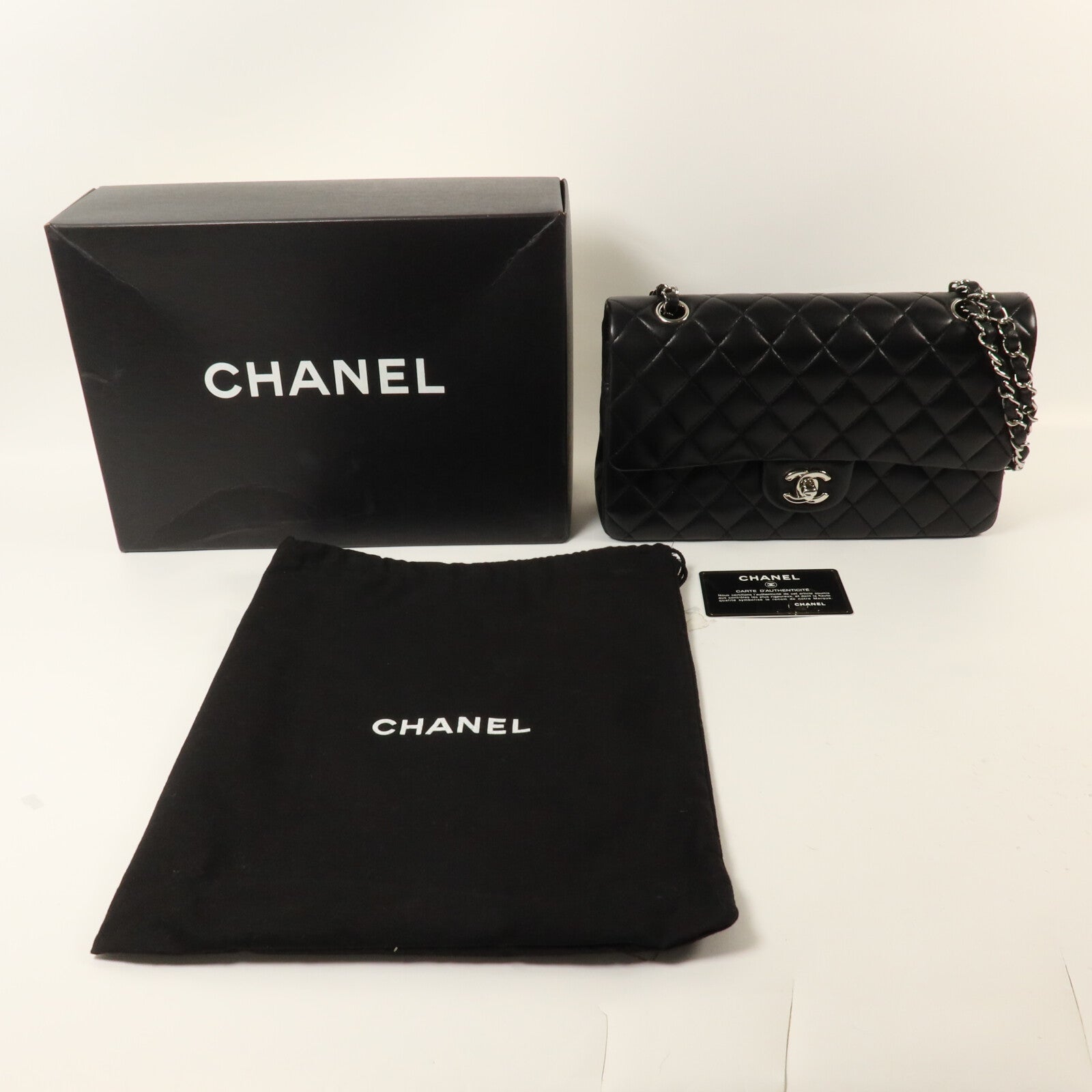 CHANEL 羊皮皮革Classic 25鏈帶肩背袋